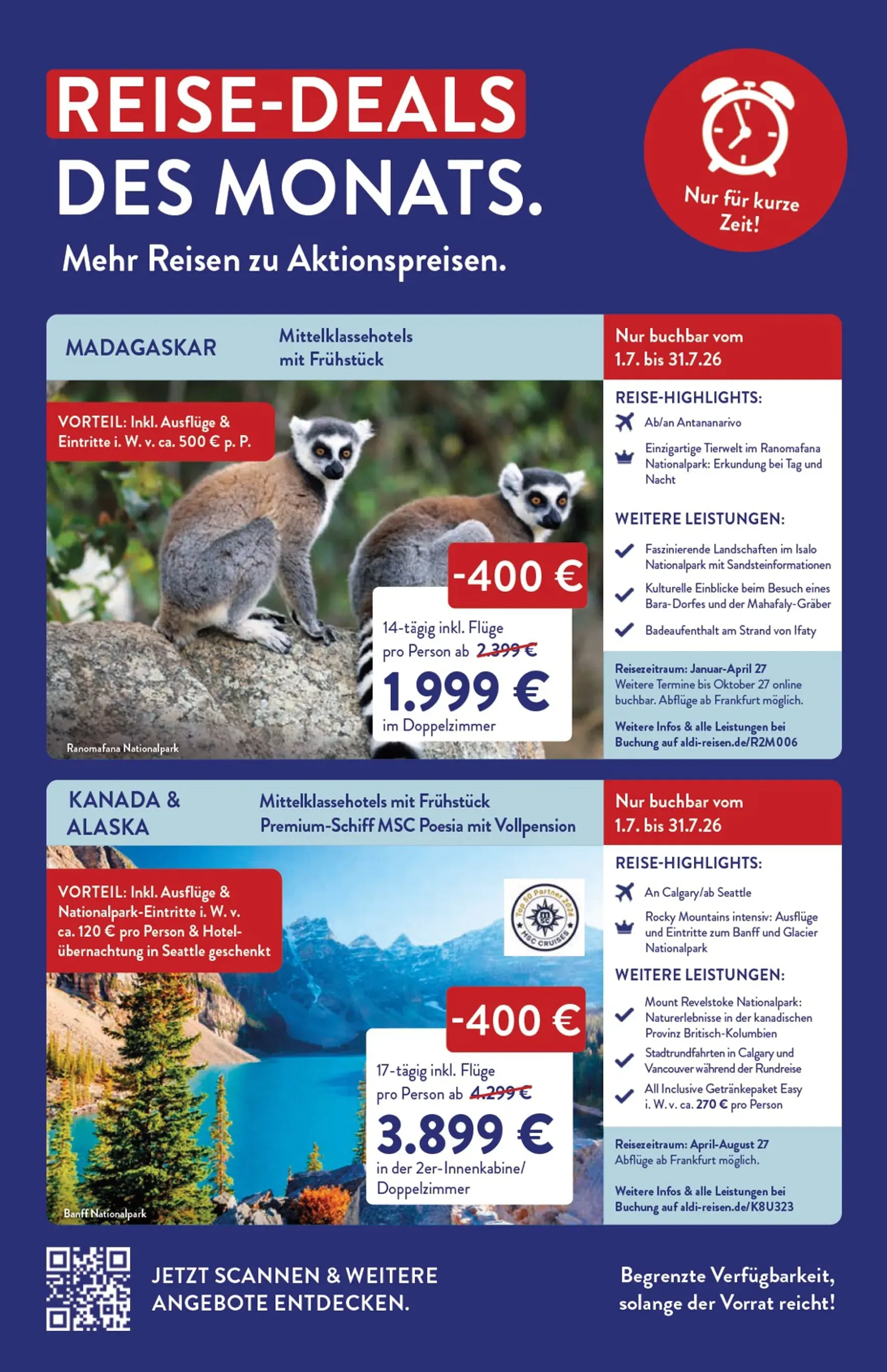 ALDI REISEN - Die Welt Entdecken! von 1. Juli bis 31. Juli 2026 - Prospekt seite 3