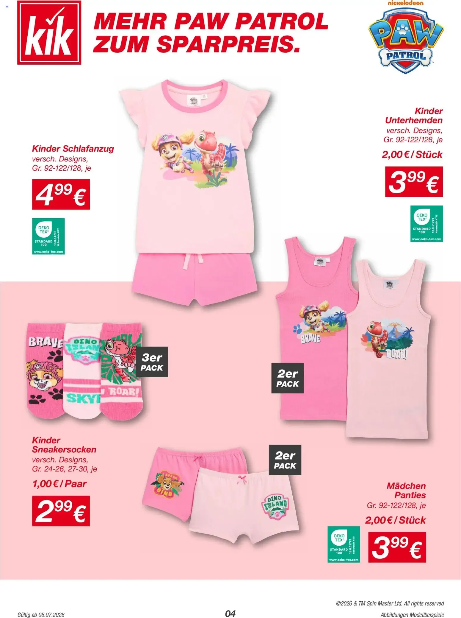 Kleine Helden werden gross - Paw Patrol Artikel von 6. Juli bis 10. August 2026 - Prospekt seite 4