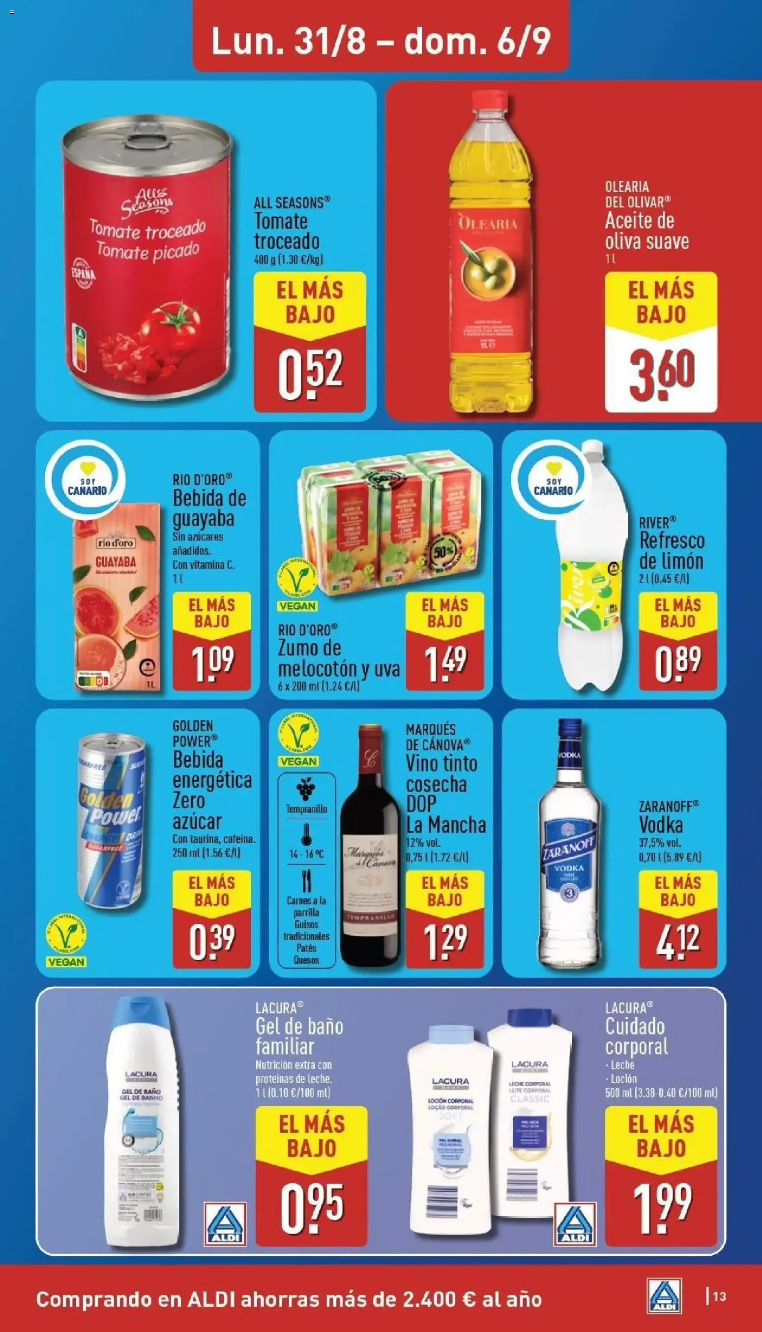 Catálogo de Aldi folleto | Catálogo 31 de agosto al 6 de septiembre 2026 - Página 12