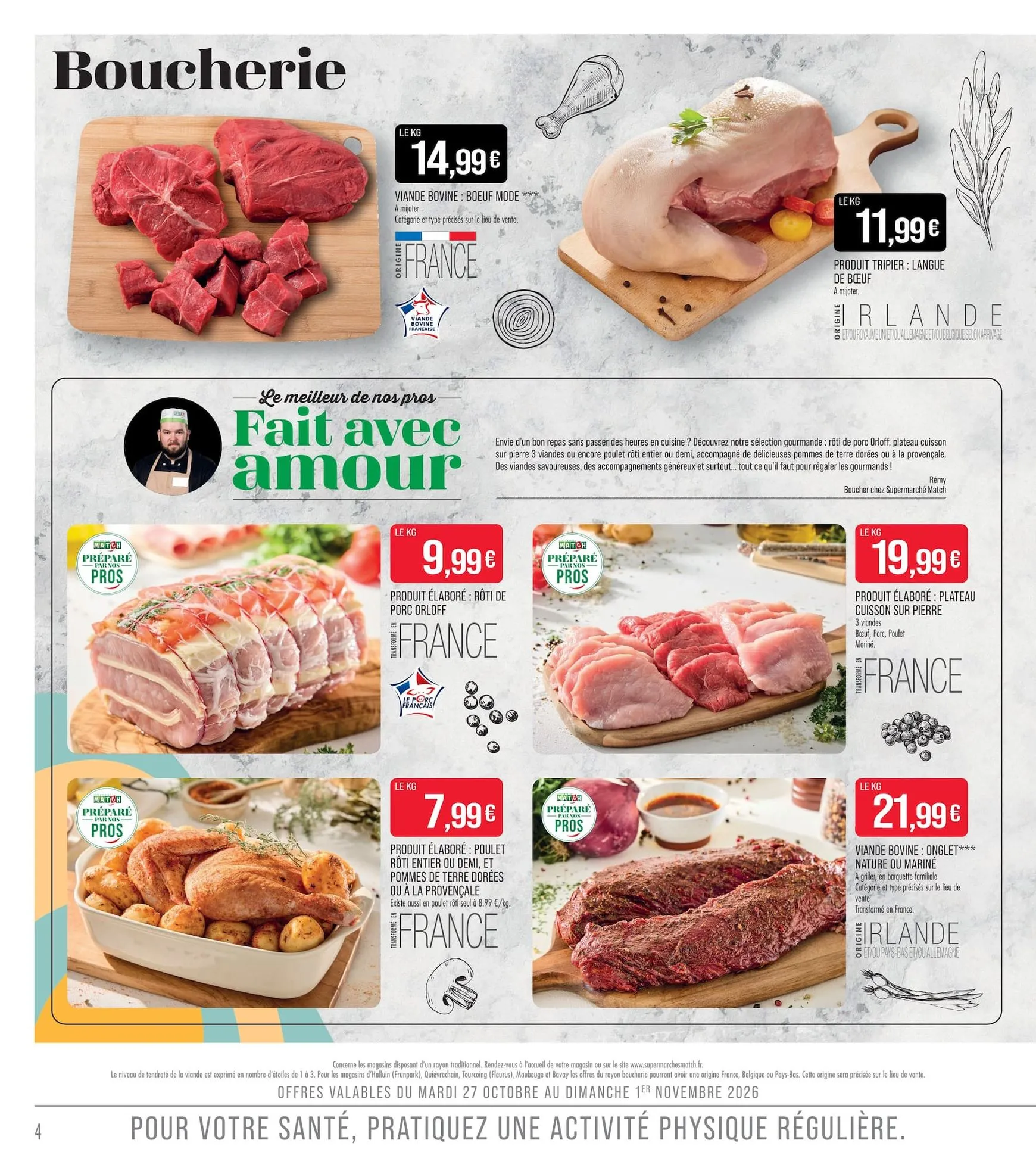 Prospectus Match - La Match Mania valide du du mardi 27/10/2026 au du dimanche 08/11/2026 du 27 octobre au 8 novembre 2026 - Catalogue page 4