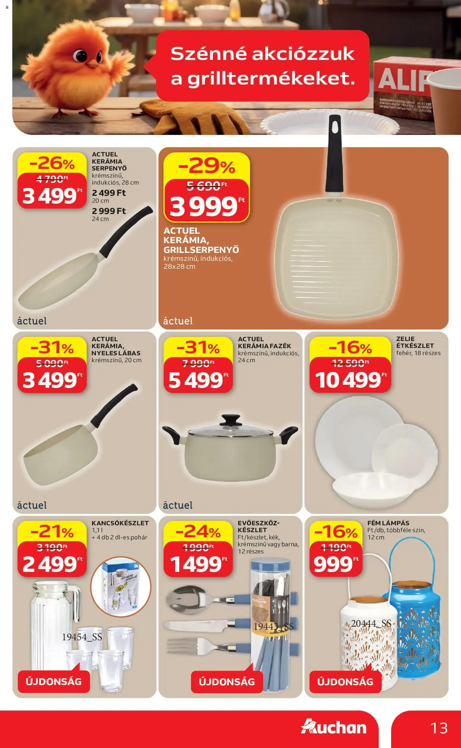 Katalógus Auchan Grill ajánlataink - 2026.06.18. -tól/töl > akció, lapozható szórólap 🛍️ június 18.-tól június 24.-ig 2026. - Oldal 13
