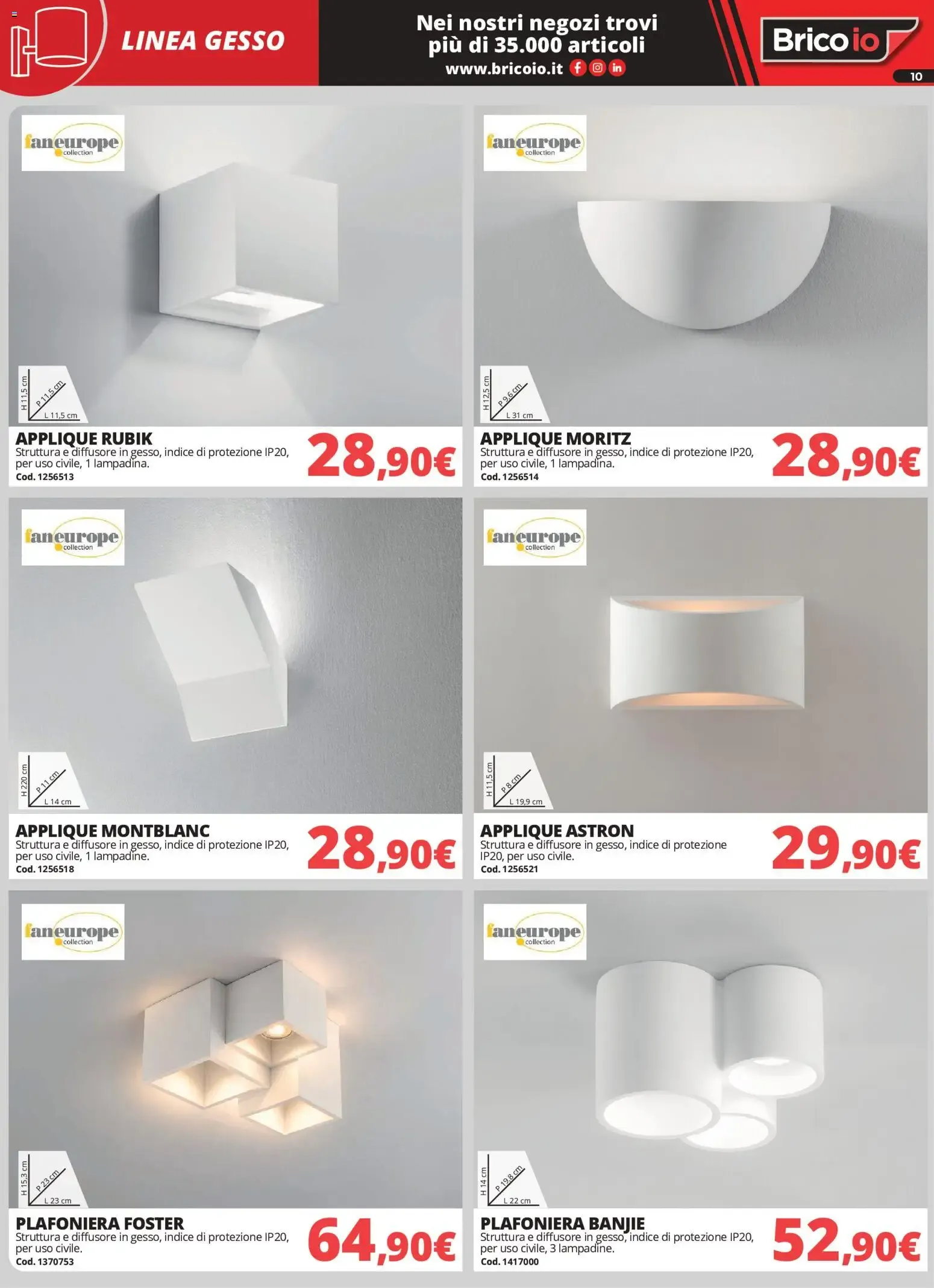 Nuovo Brico io volantino Illuminazione dal 01/10/2026 > offerte anteprima 🛍️ da 1 ottobre a 31 gennaio di 2027 - Pagina del volantino 10