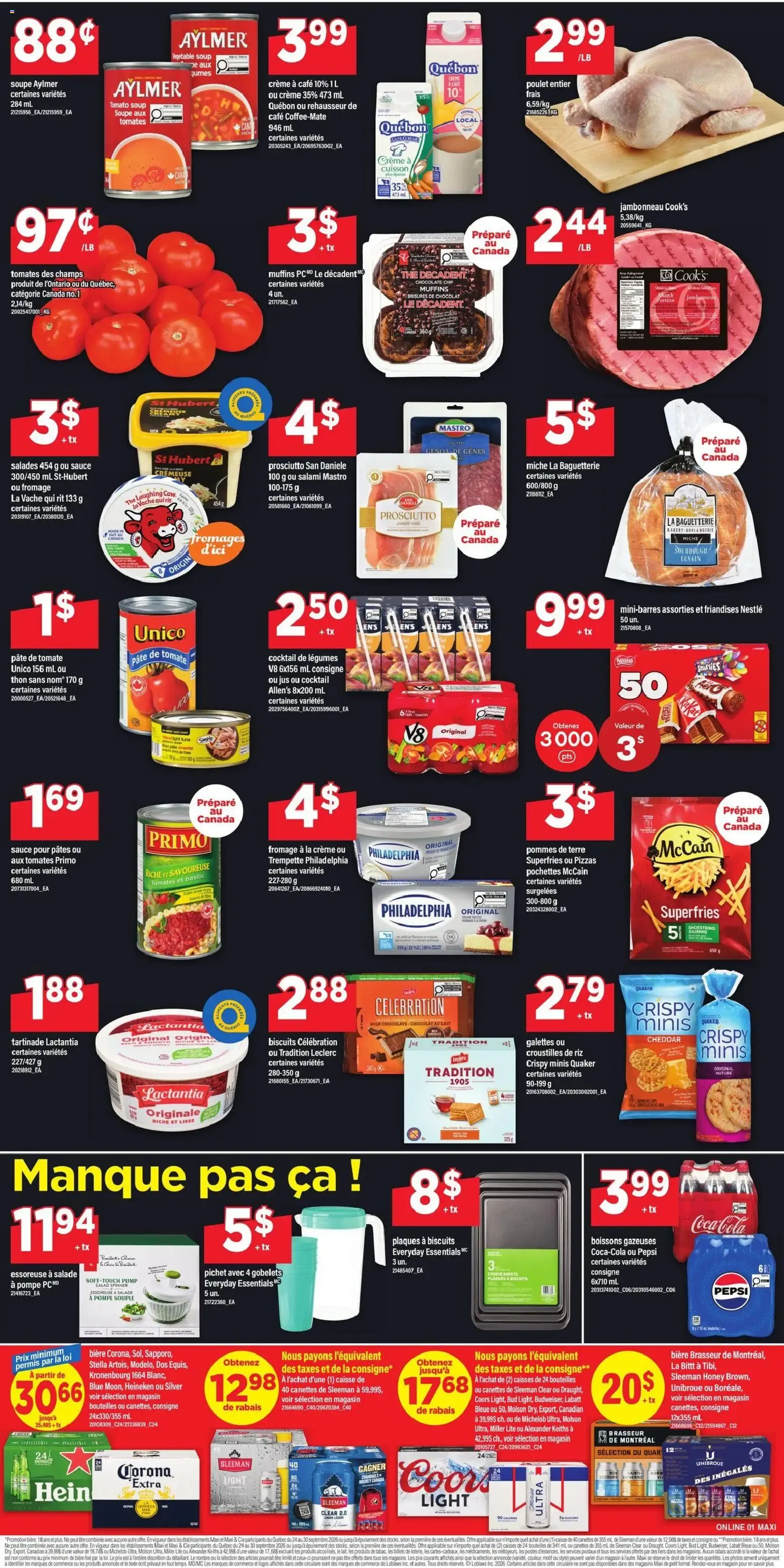 Maxi weekly flyer / circulaire from Sep 24, 2026 > weekly specials & deals from September 24 to September 30 2026 - flyer page 3