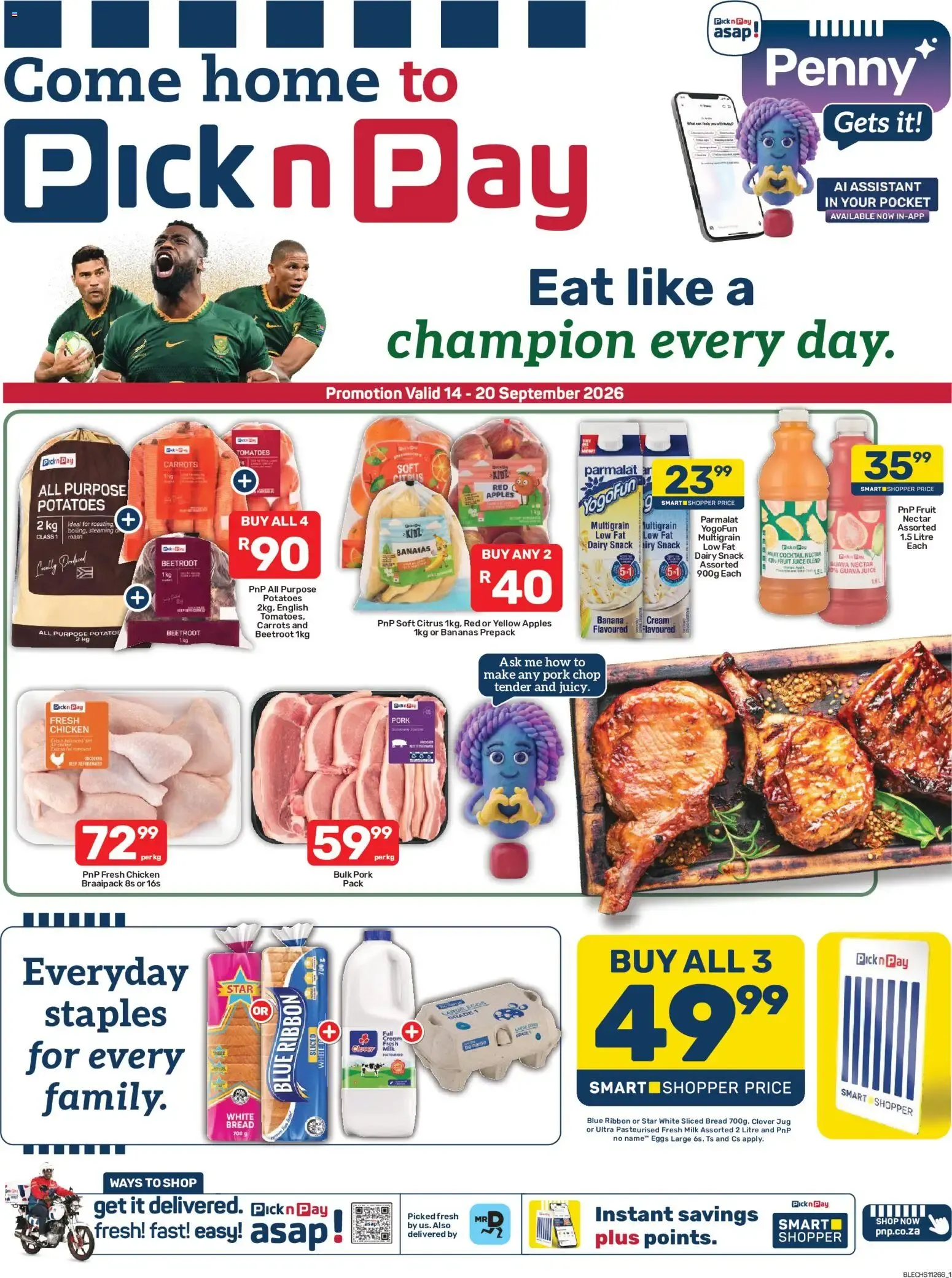 Pick n Pay Eastern Cape - Weekly Specials (14/09/2026 - 20/09/2026) Online from 14 September to 20 September 2026 - Catalogue Page 1