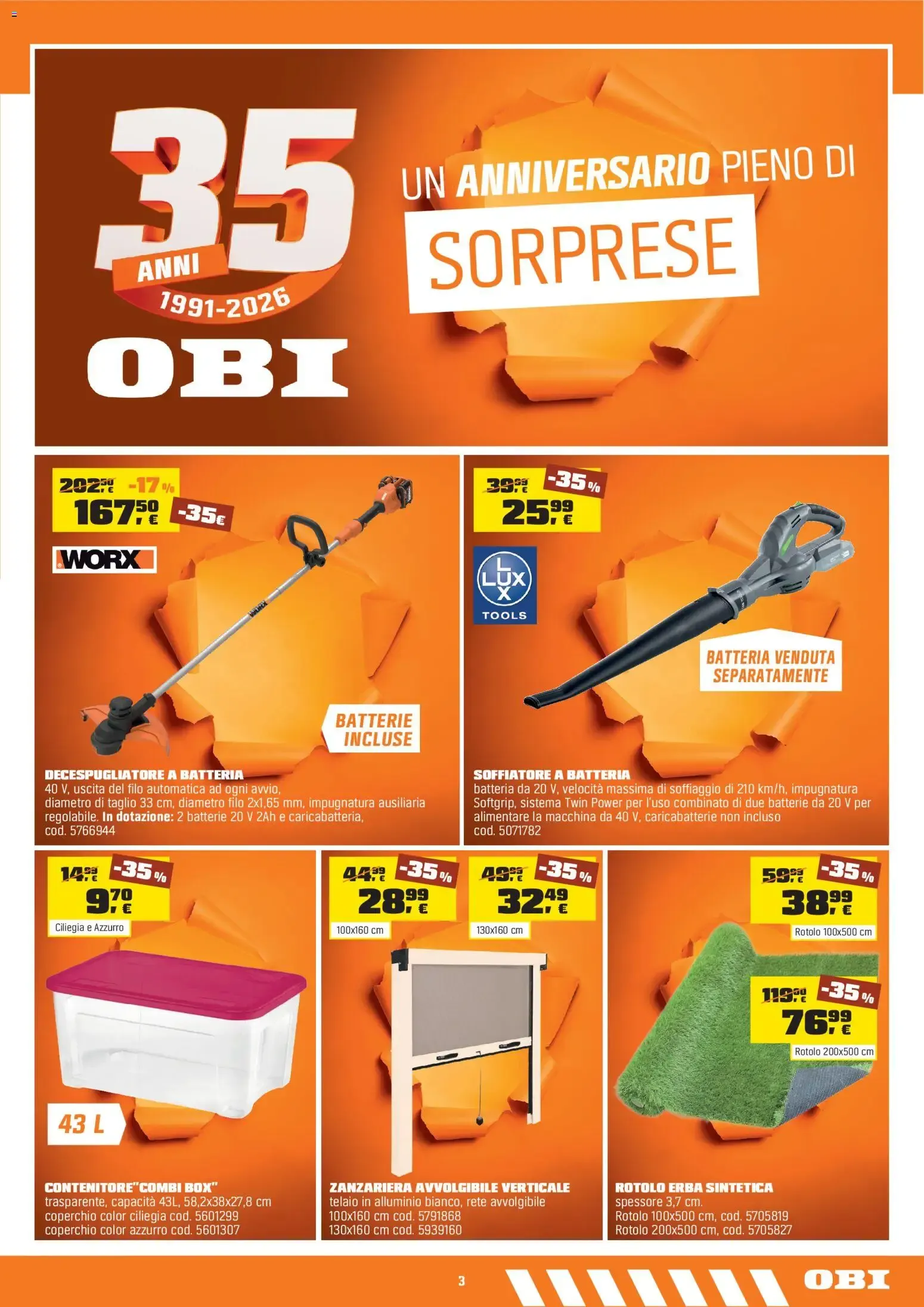 Nuovo OBI volantino dal 10/06/2026 > offerte anteprima 🛍️ da 11 giugno a 5 luglio di 2026 - Pagina del volantino 3