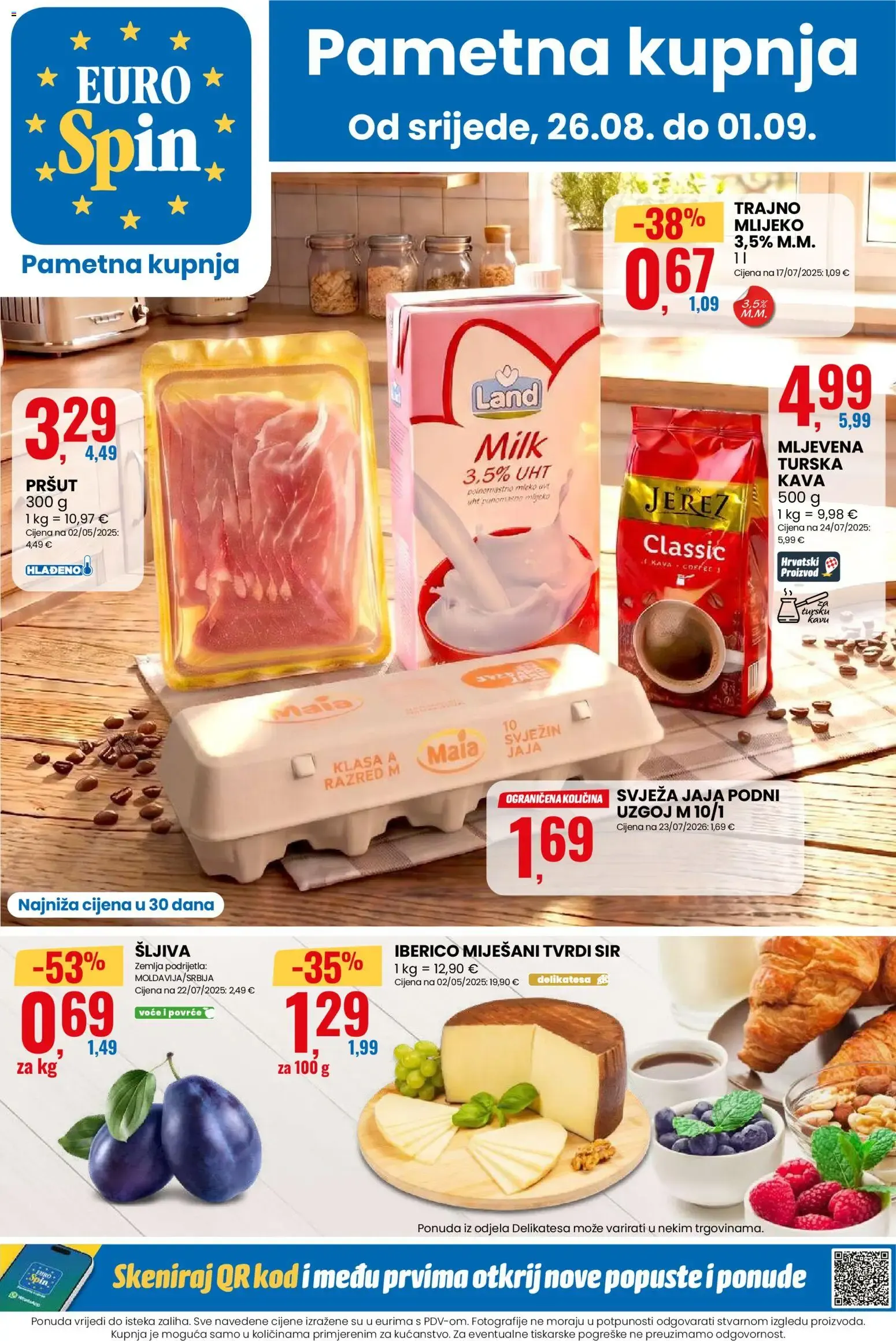 Katalog Eurospin Katalog novi od 26.08.2026 na listanje > letak digitalni od 26. kolovoza do 1. rujna 2026. - Pregled Stranica 1