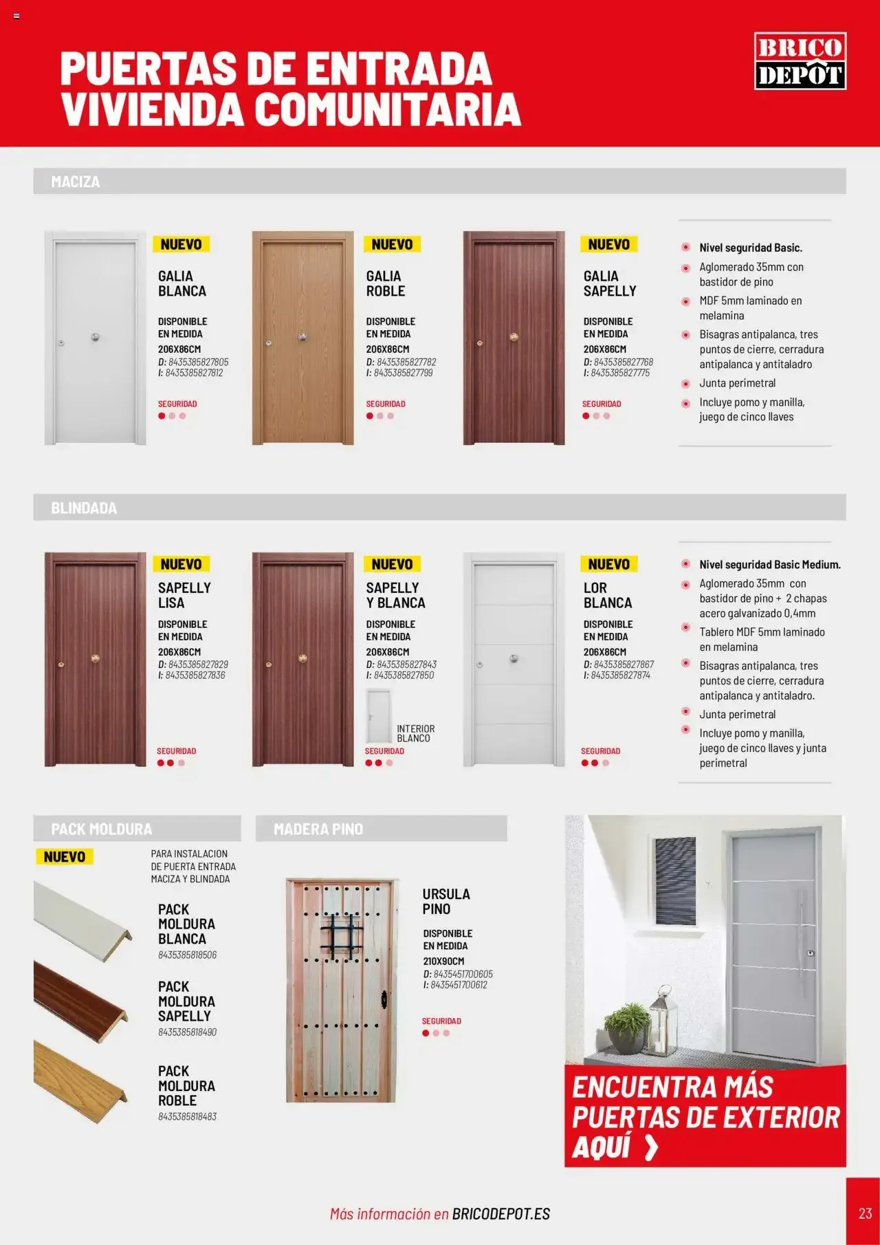 Catálogo de Brico Depôt Catálogo Puertas y Ventanas 2025 23 de julio al 30 de junio 2026 - Página 23
