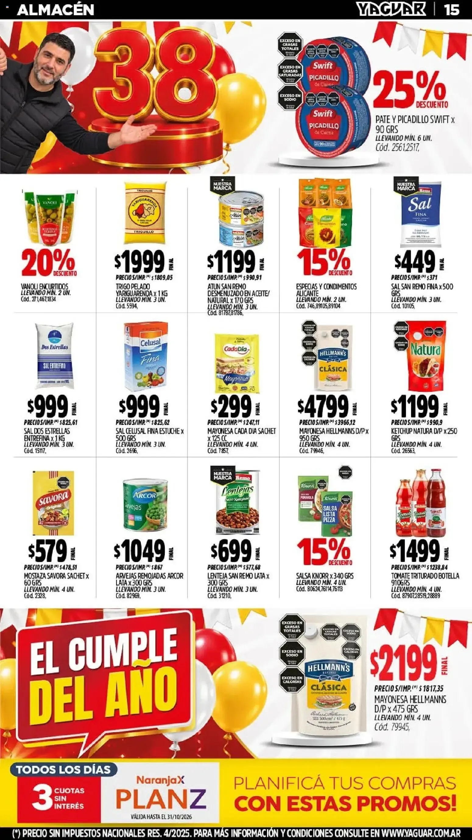 Ofertas de Yaguar - Oferta Semanal Jujuy del 05/10/2026 - 11/10/2026 5 de octubre al 11 de octubre 2026 - Página 12 del catálogo