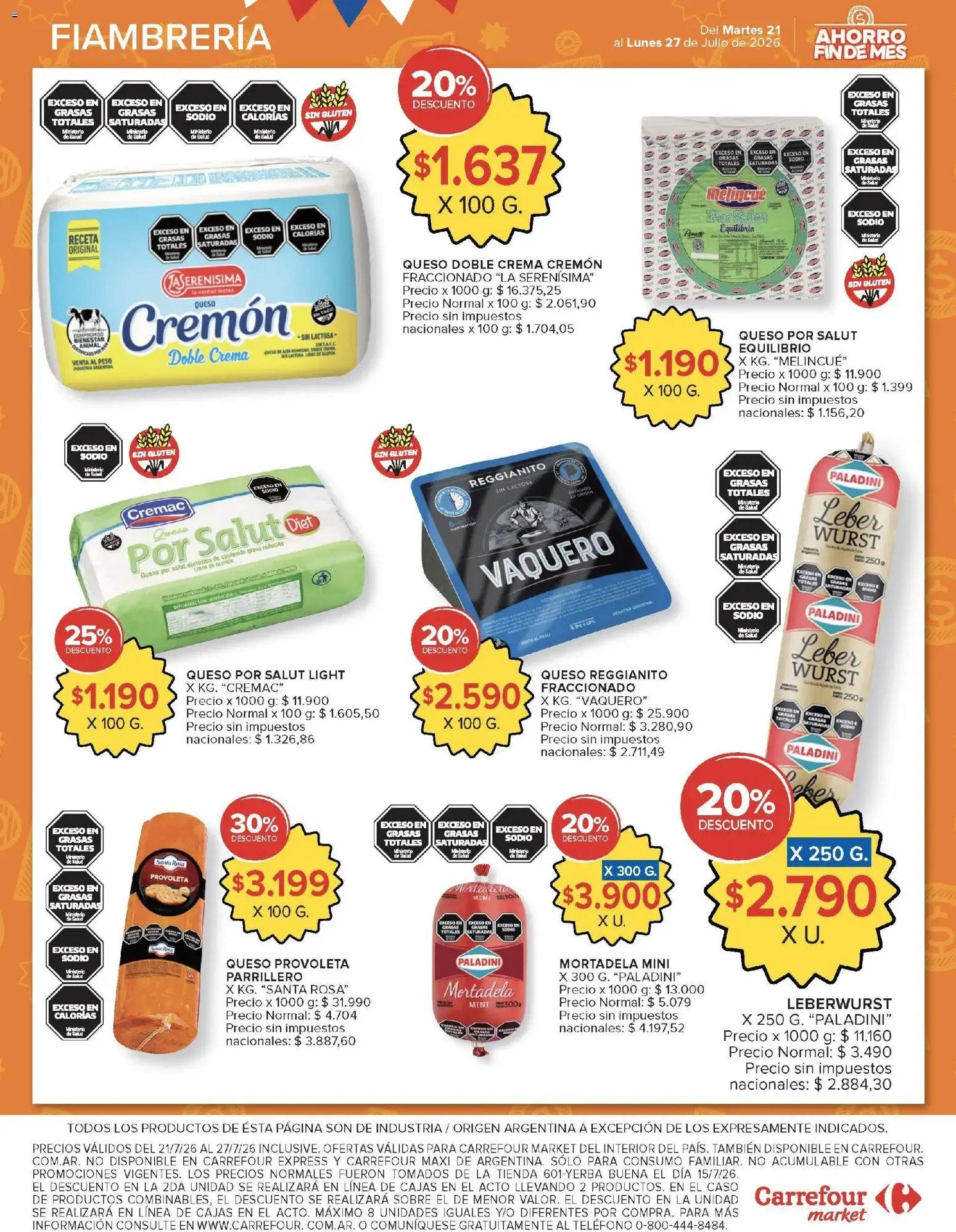 Ofertas de Carrefour Market - Ahorro Fin de Mes 21 de julio al 27 de julio 2026 - Página 4 del catálogo