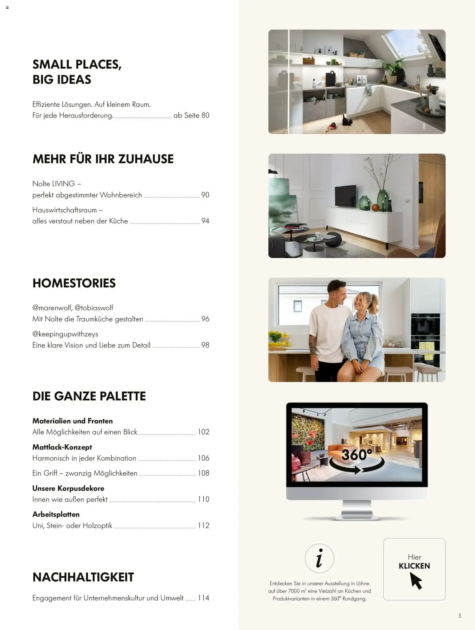 Nolte Küchen-Journal von 1. Januar bis 31. Dezember 2026 - Prospekt seite 5