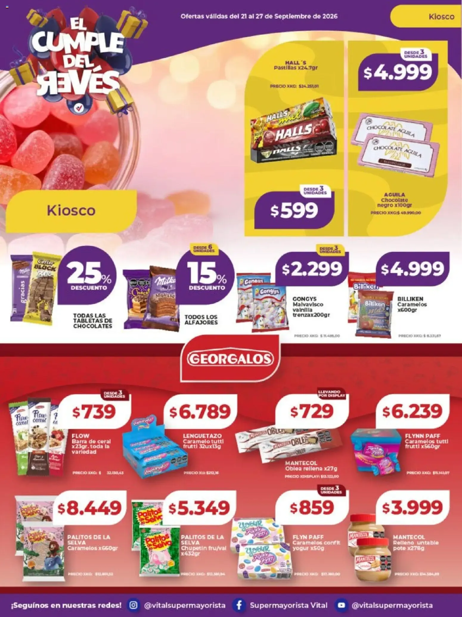 Ofertas de Vital Supermayorista - El Cumple del Jueves 21 de septiembre al 27 de septiembre 2026 - Página 25 del catálogo
