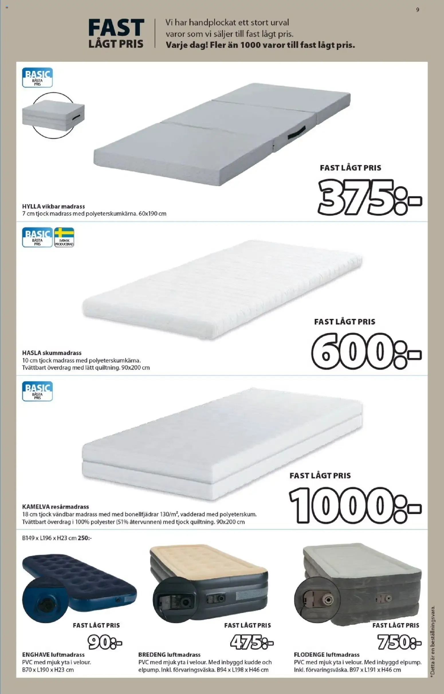 JYSK Scandinavian Sleeping & Living - Ett fantastiskt erbjudande för din jul från 19 oktober till 29 november 2026 - Reklamblad sidor 9
