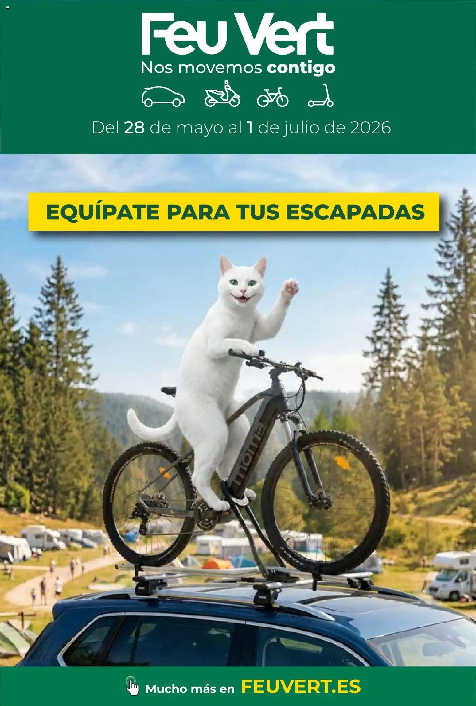 Catálogo de Feu Vert: Equípate para tus escapadas 28 de mayo al 1 de julio 2026 - Página 1
