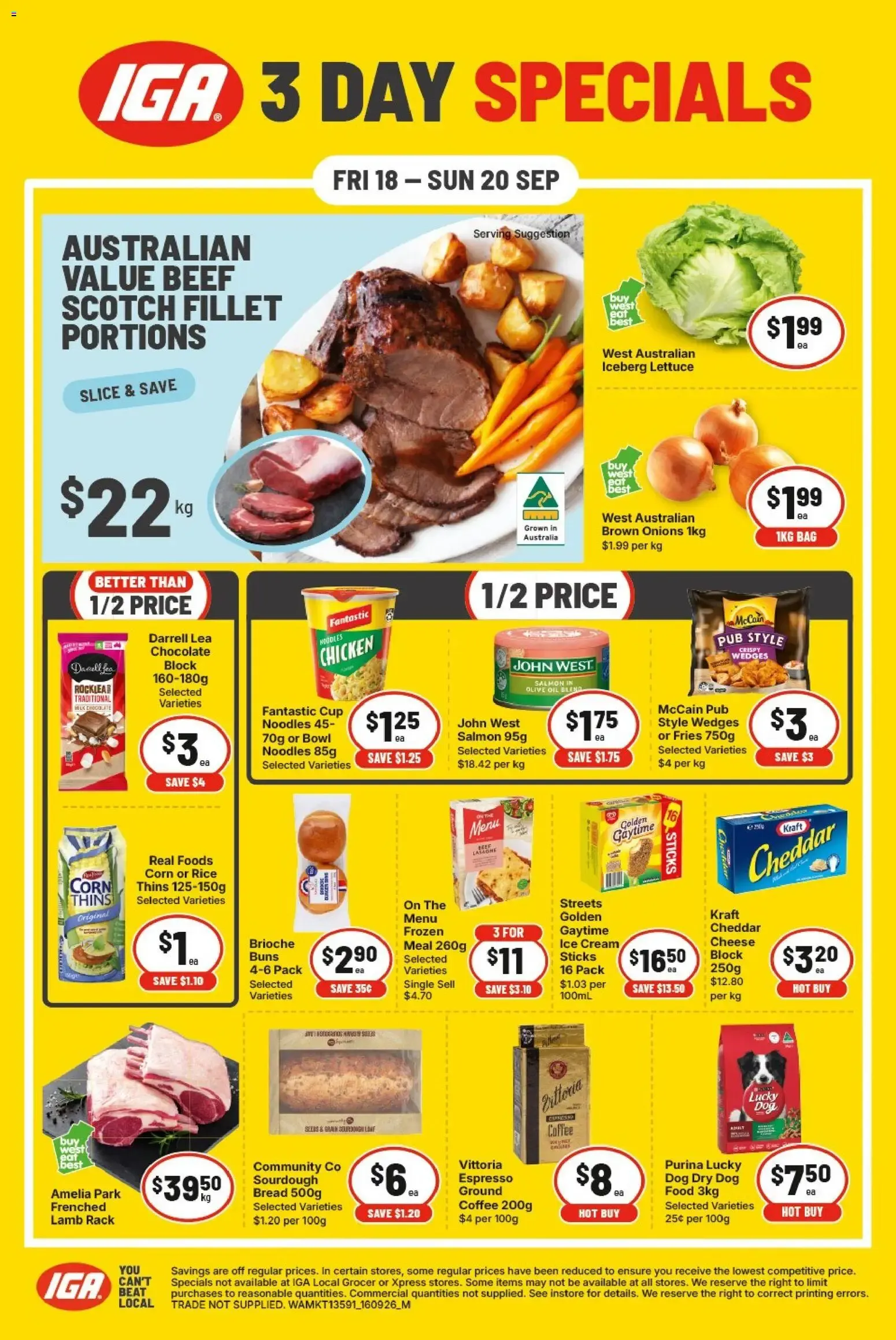 IGA 3 Day Specials