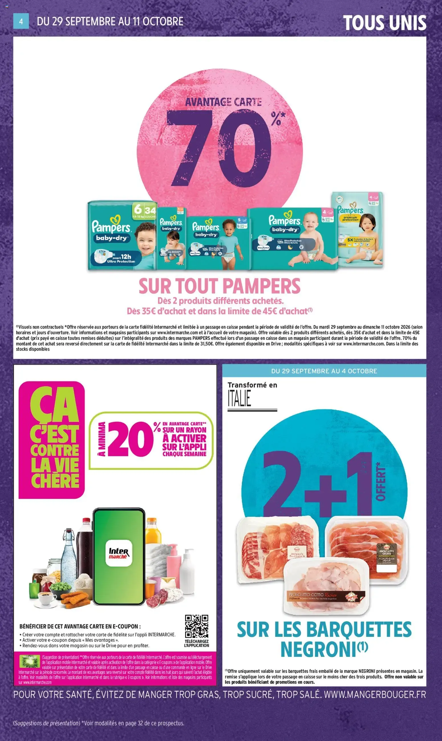 Intermarché - Anniversaire: 100% remboursés en bons d'achat du 29 septembre au 11 octobre 2026 - Catalogue page 4