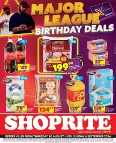 Shoprite Major League Birthday Deals from 20 August to 6 September 2026 - Catalogue Page 1