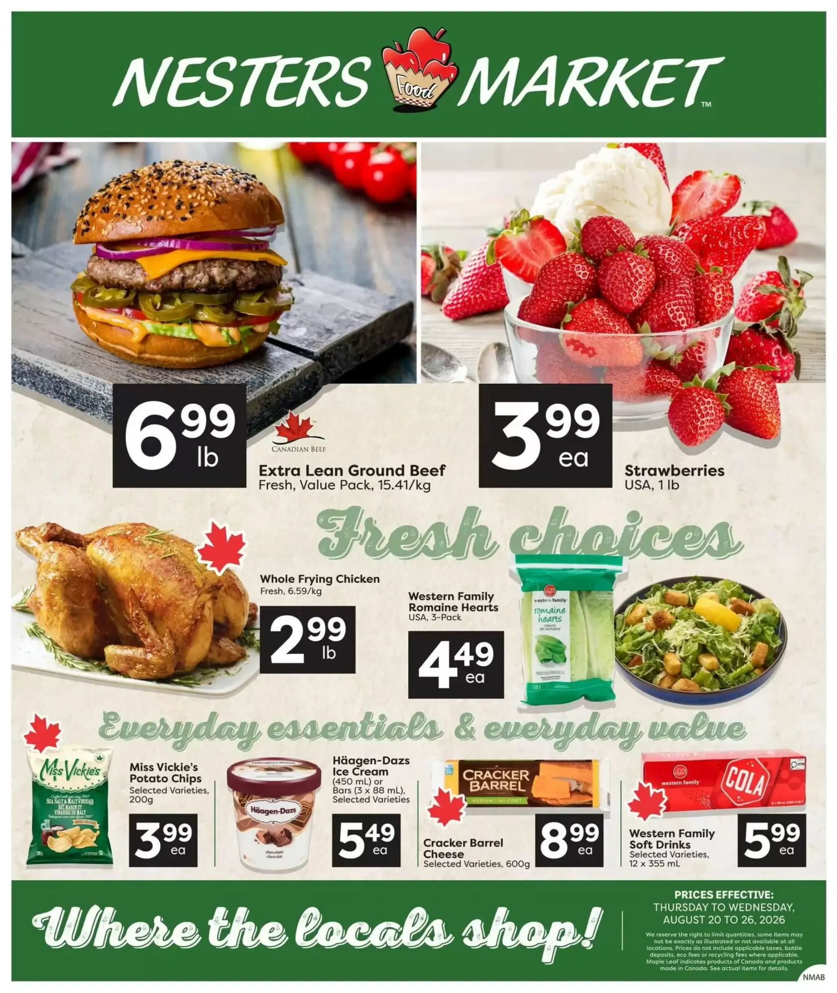 Nesters Market flyer week 34 from August 20 to August 26 2026 - flyer page 1