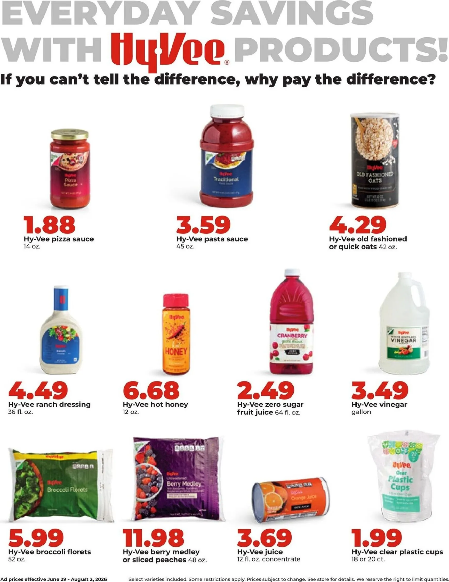 Weekly ad Current Hy Vee - Monthly leaflet valid from Monday 06/29/2026 to Sunday 08/02/2026 from June 29 to August 2 2026 - Page 10