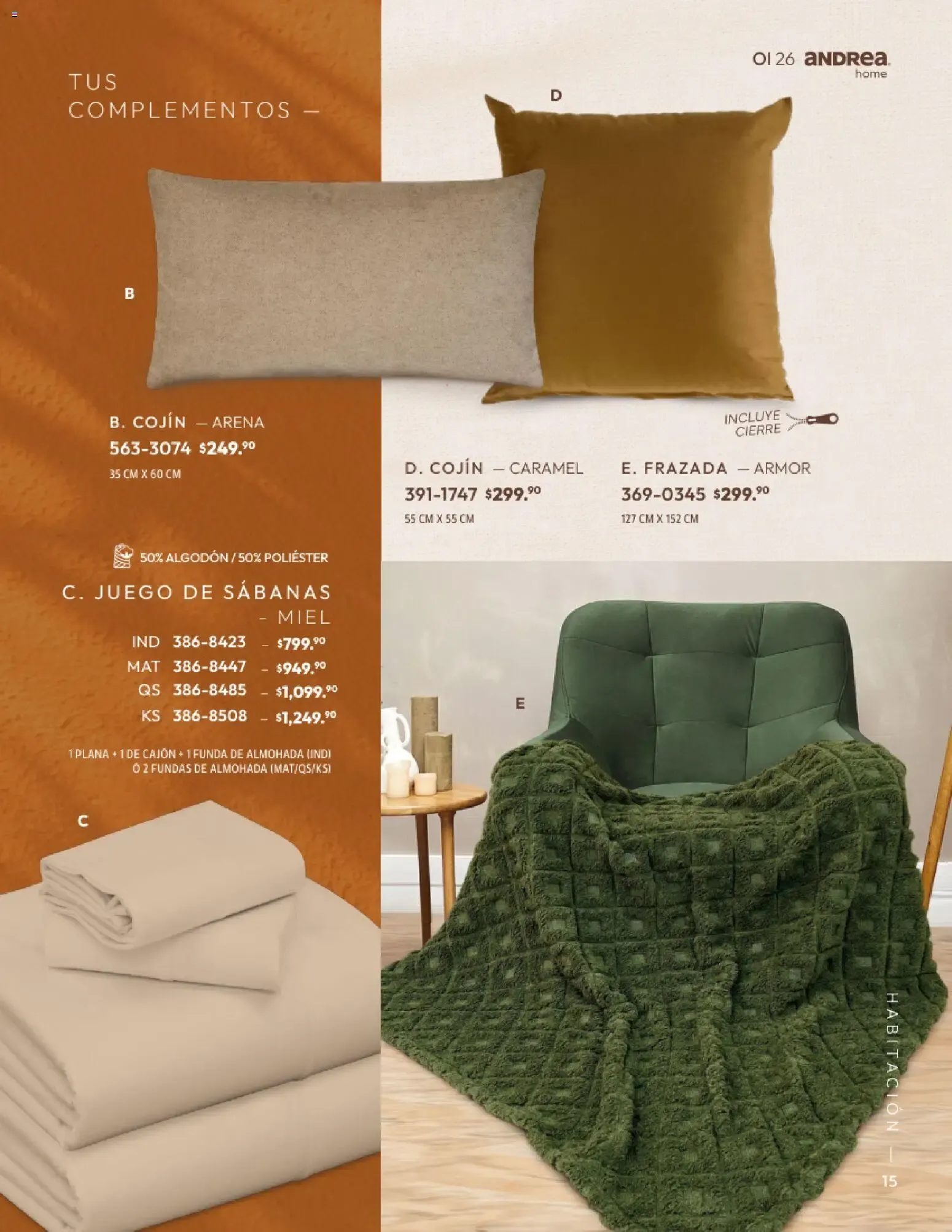Catálogo de Andrea Home: Otoño - Invierno 2026 1 de septiembre al 31 de diciembre 2026 - Pagina 15