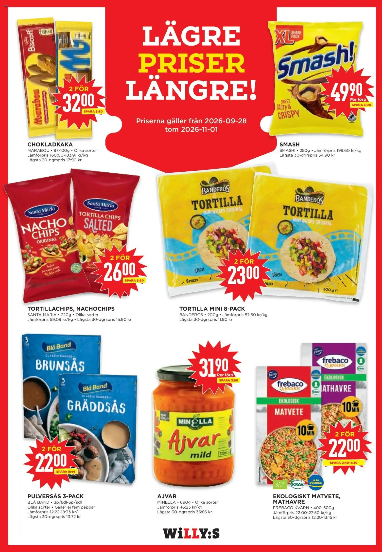 Willys: ¡Precios de aniversario, ofertas válidas del 12/10 al 18/10/2026! från 12 oktober till 18 oktober 2026 - Reklamblad sidor 10