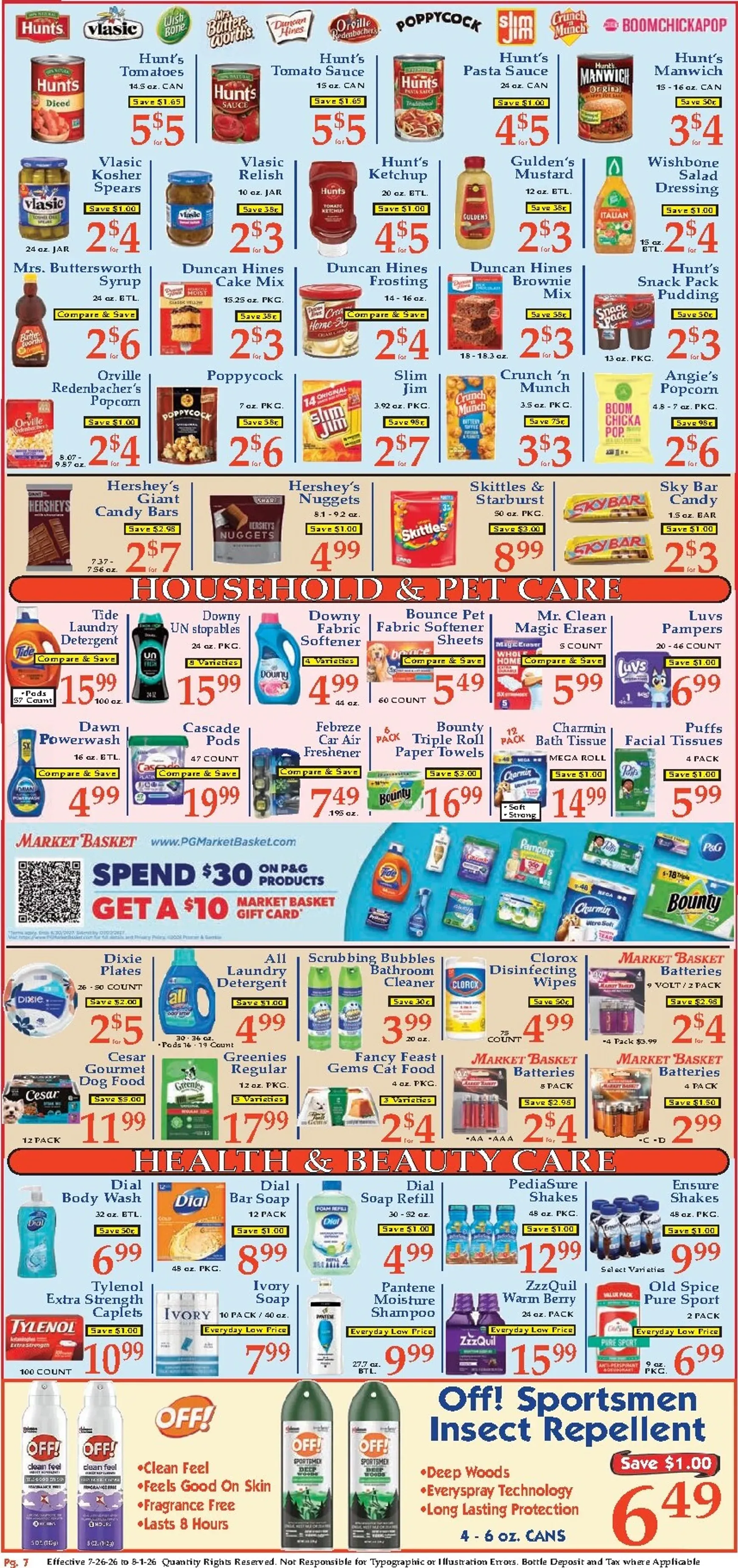 Weekly ad Current Market Basket leaflet valid from Sunday 07/26/2026 to Saturday 08/01/2026 from July 26 to August 1 2026 - Page 7