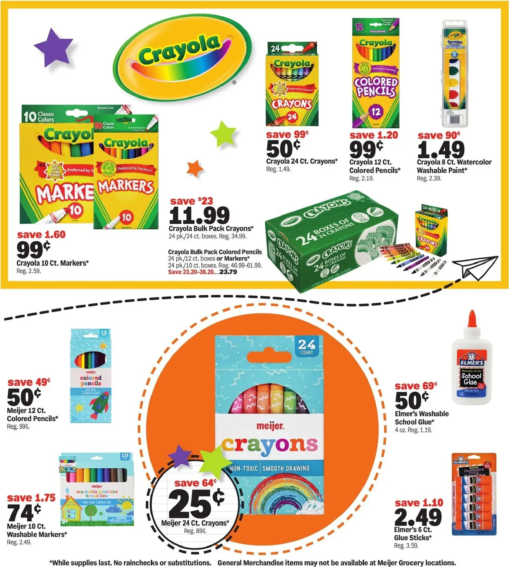 Weekly ad Future Meijer - School deals under $1 flyer valid from Wednesday 08/12/2026 to Tuesday 08/25/2026 from August 12 to August 25 2026 - Page 2
