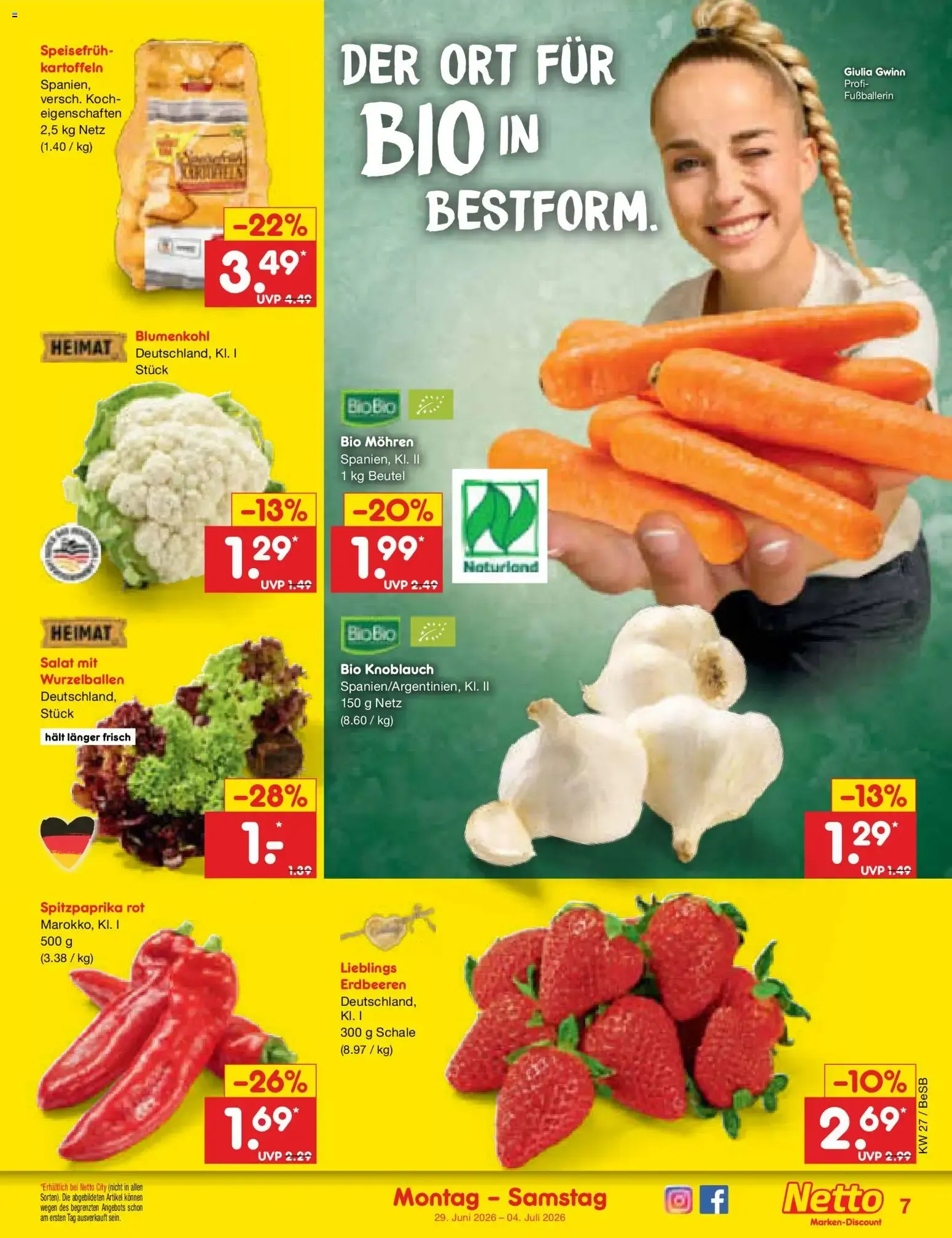 Netto Marken-Discount Prospekt (ab 29.06.2026) » Angebote von 29. Juni bis 4. Juli 2026 - Prospekt seite 9