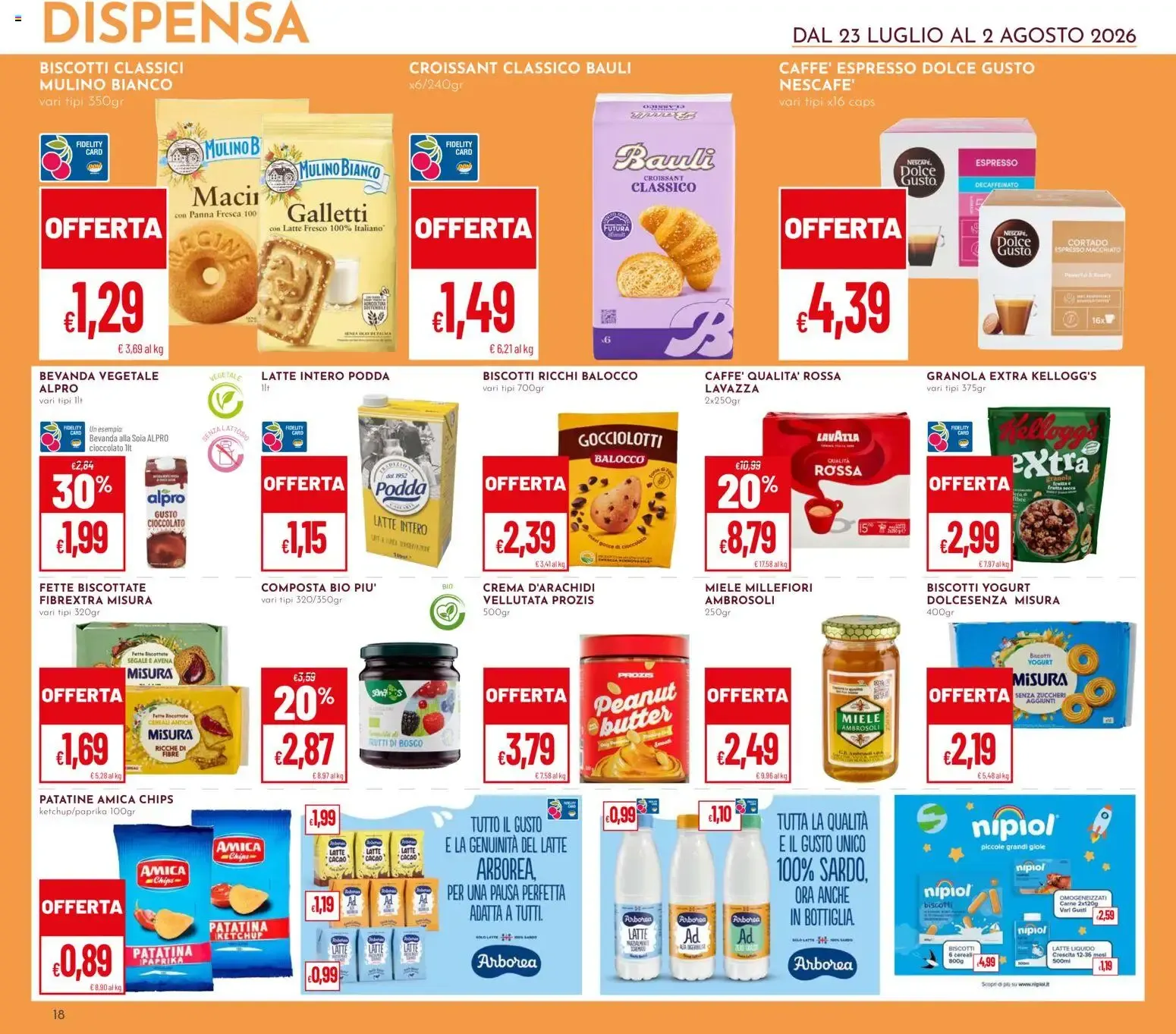 LA SARDEGNA DA GUSTARE da 23 luglio a 2 agosto di 2026 - Pagina del volantino 18