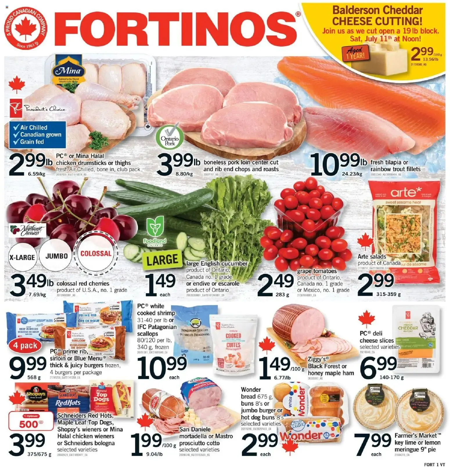 Fortinos weekly flyer / circulaire from Jul 9, 2026 > weekly specials & deals from July 9 to July 15 2026 - flyer page 1