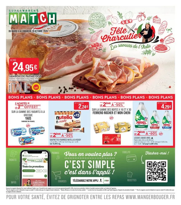 Supermarché Match - Fête Charcutier du 6 octobre au 18 octobre 2026 - Catalogue page 1