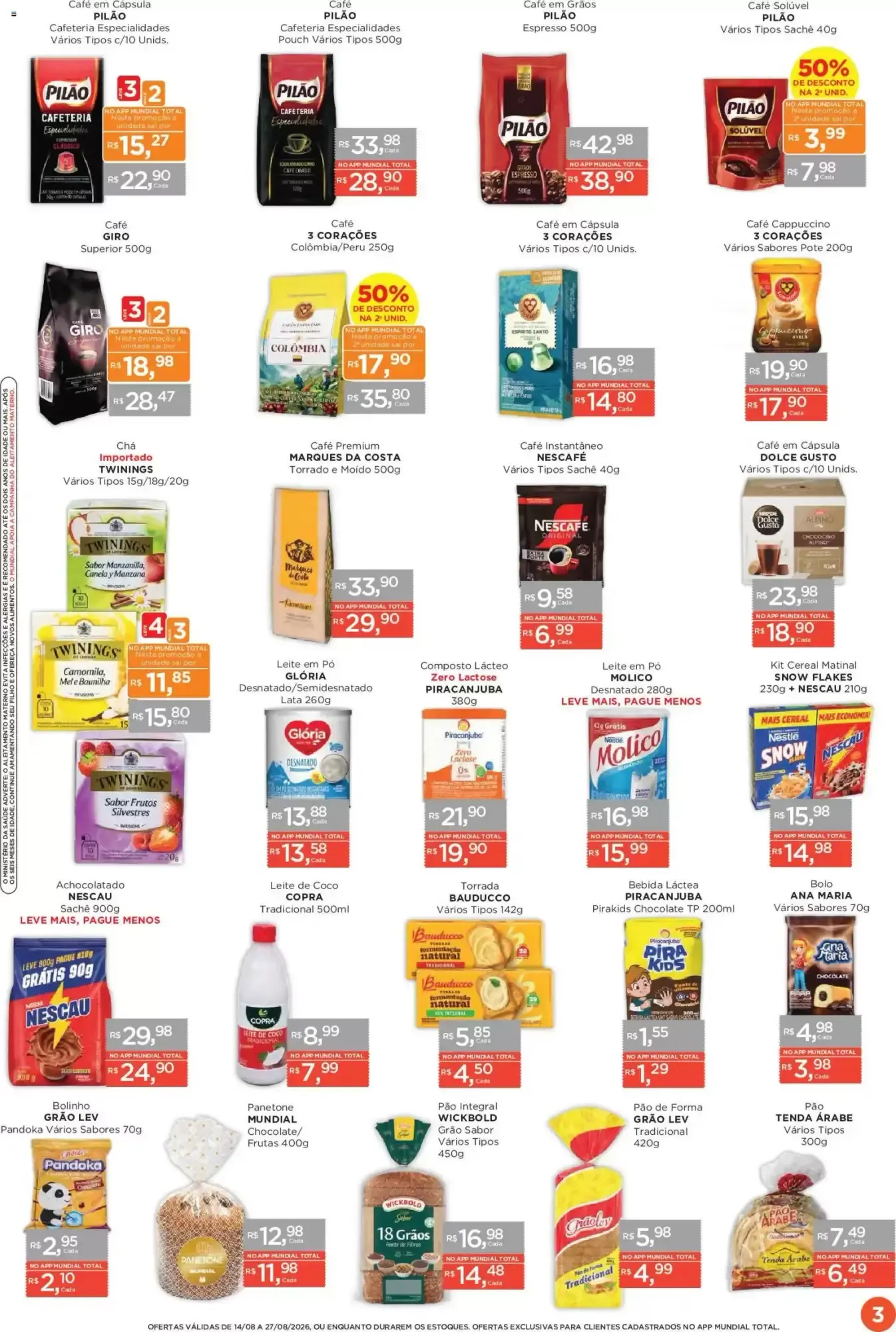 Encarte de Encarte Supermercados Mundial 14 de agosto até 27 de agosto 2026 - Pagina 3