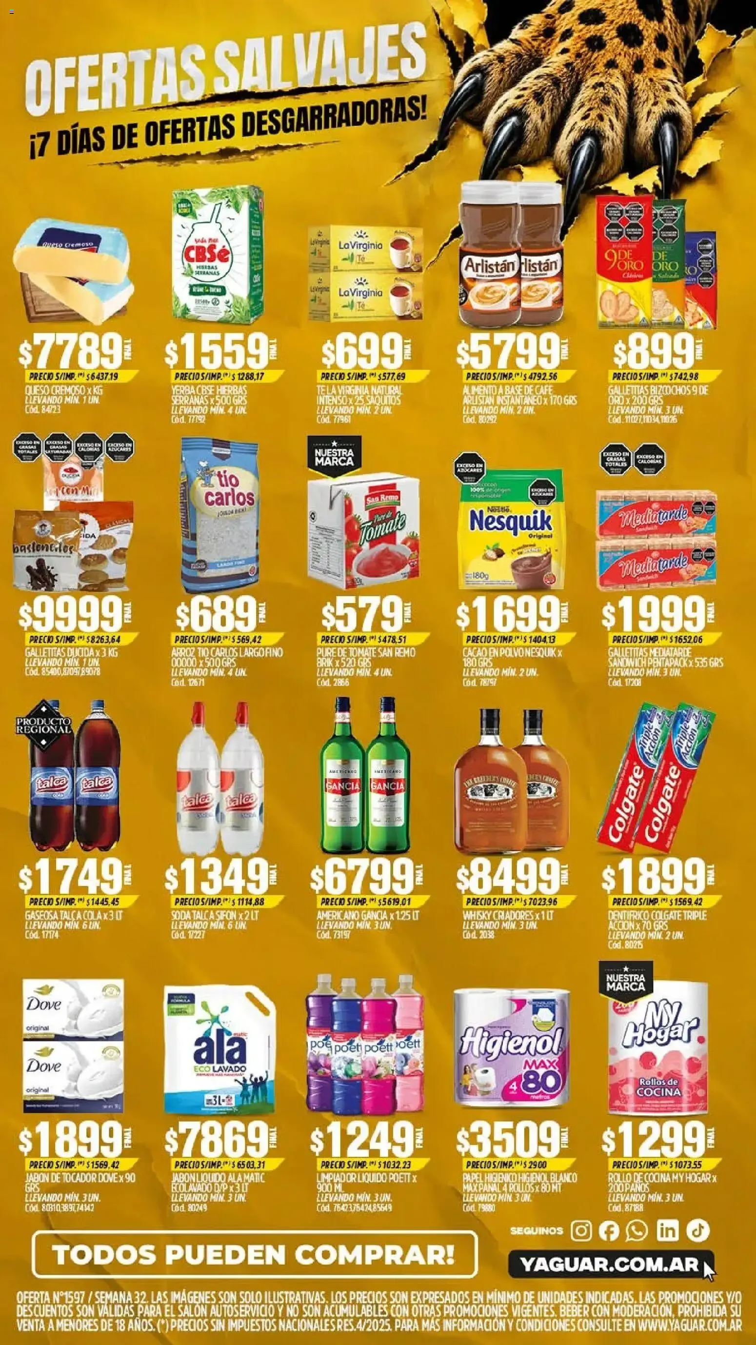Ofertas de MAYORISTA YAGUAR OFERTAS SALVAJES 3 de agosto al 8 de agosto 2026 - Página 2 del catálogo
