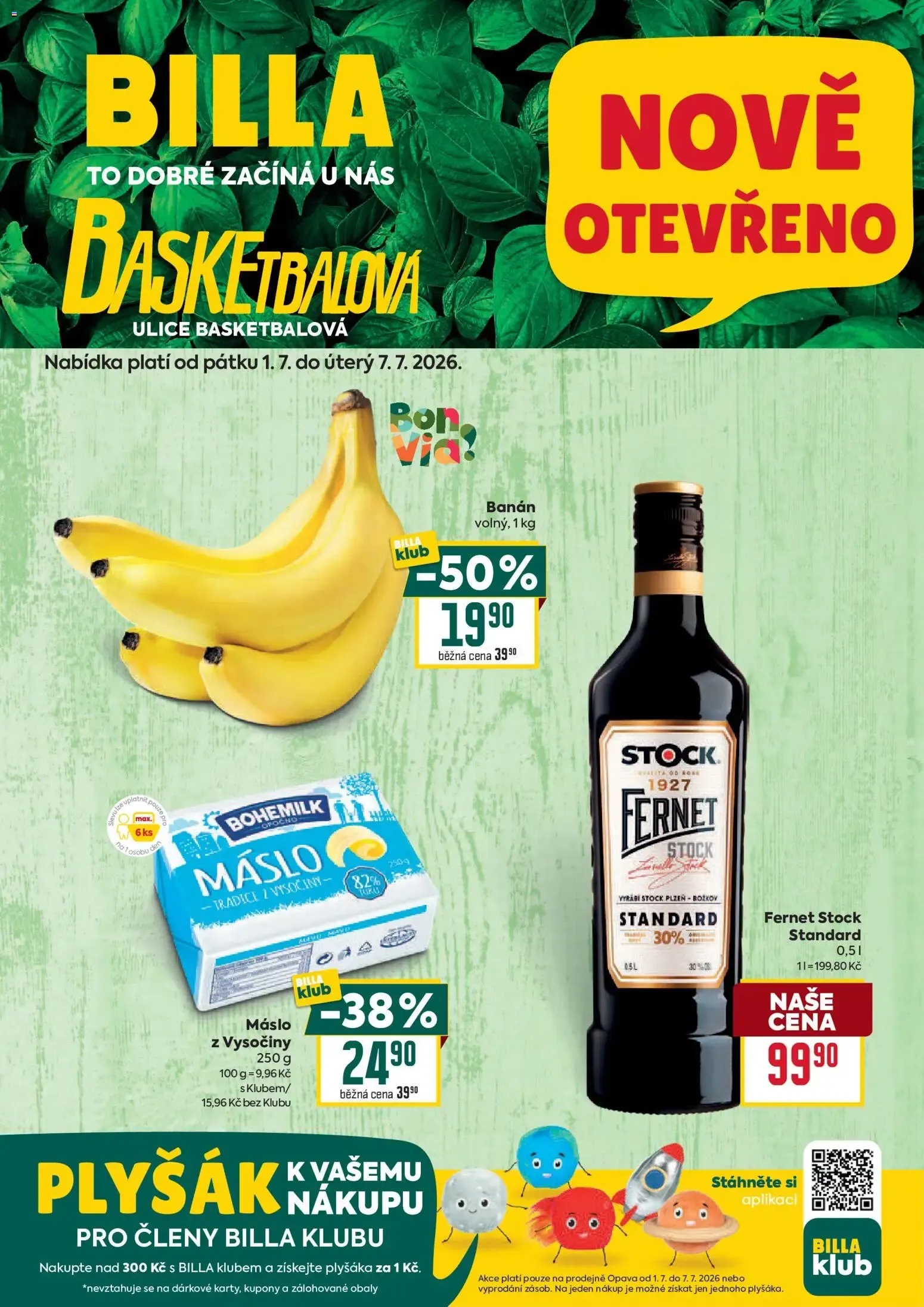 BILLA - Nově Otevřeno - 1. července 7. července 2026 - Page 1