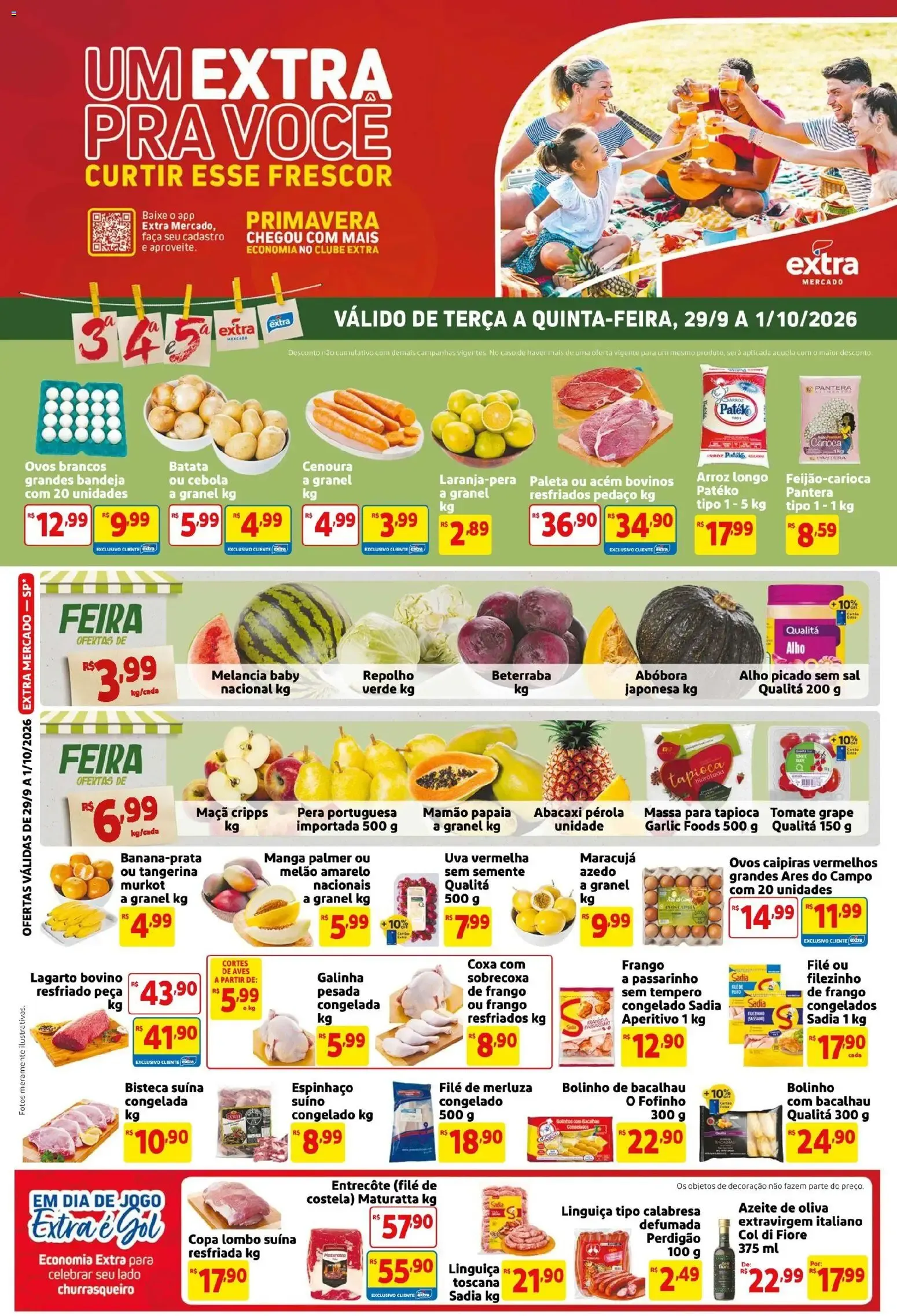 Encarte de Um Extra Pra Você Curtir Esse Frescor 29 de setembro até 1 de outubro 2026 - Pagina 1