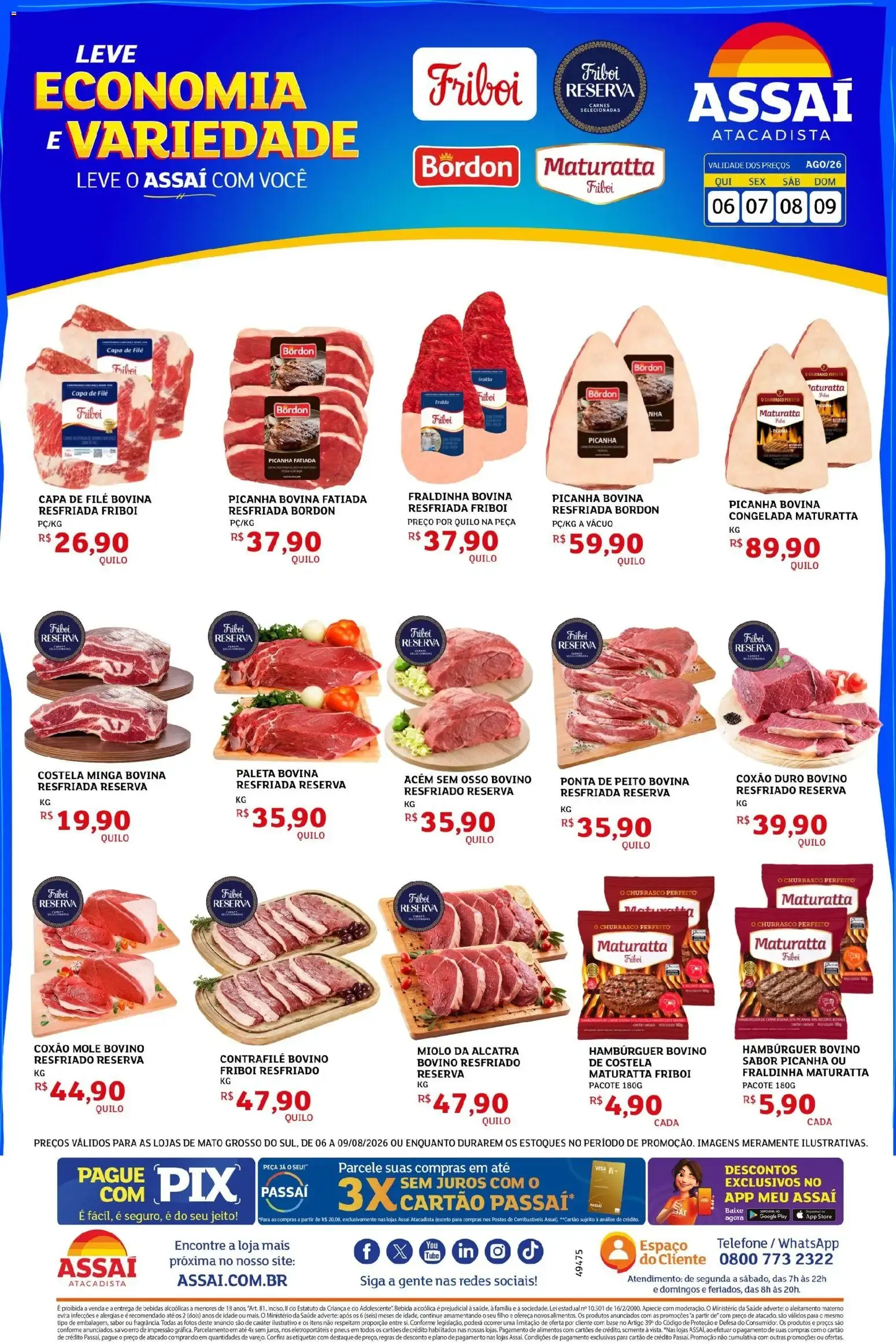 Encarte de Assaí Atacadista ofertas - MS 6 de agosto até 9 de agosto 2026 - Pagina 1