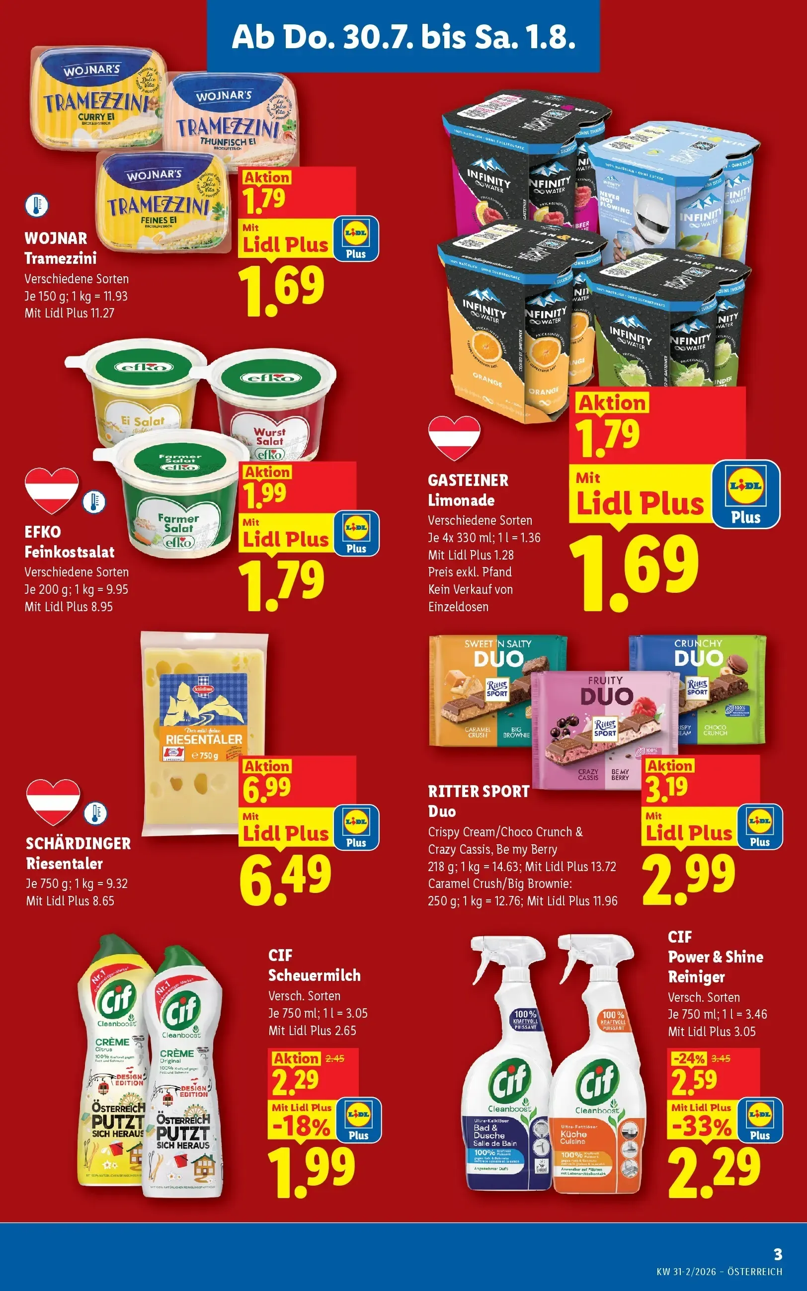Lidl Aktion von 30. Juli bis 1. August 2026 - Flugblätt seite  3