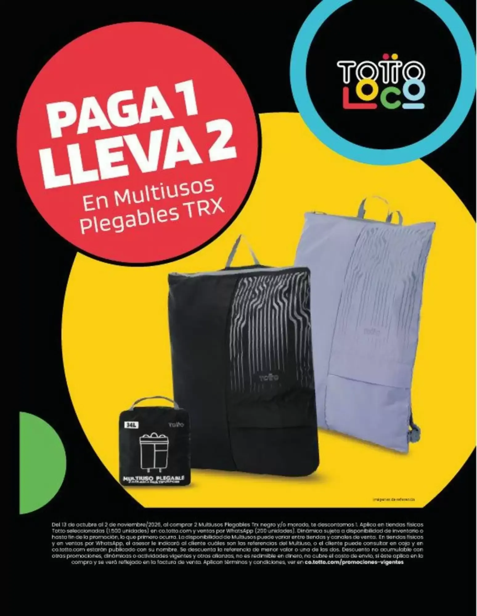 PAGA 1 LLEVA 2 En Multiusos Plegables TRX