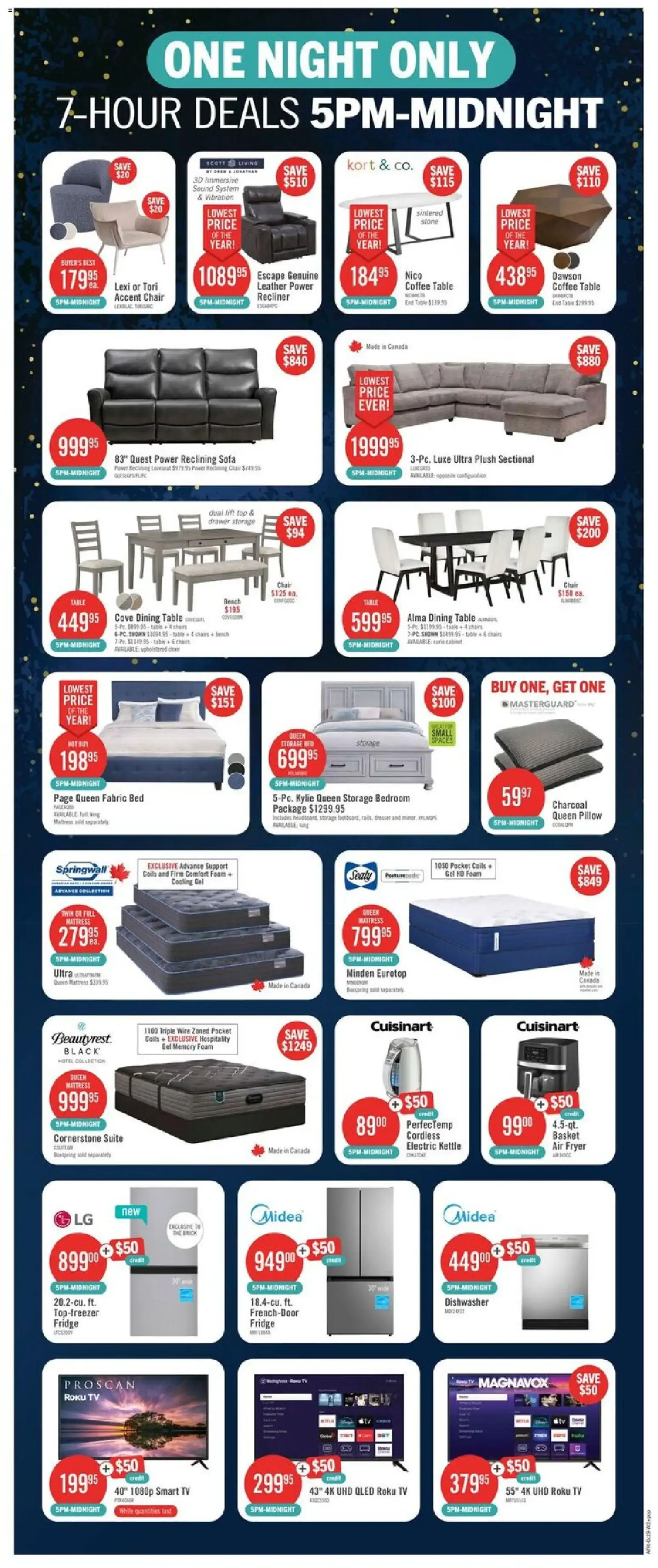 The Brick - Midnight Madness Sale from October 9 to October 12 2026 - flyer page 2