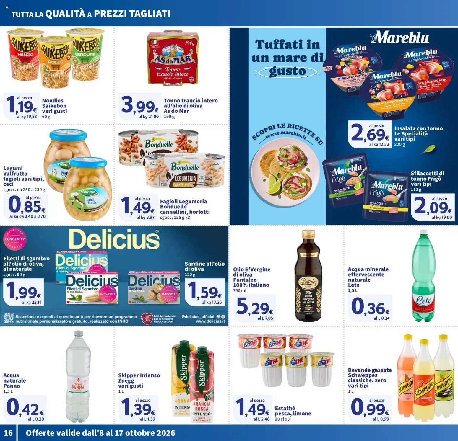 SIGMA SOTTO COSTO - Volantino de Ofertas da 8 ottobre a 17 ottobre di 2026 - Pagina del volantino 16