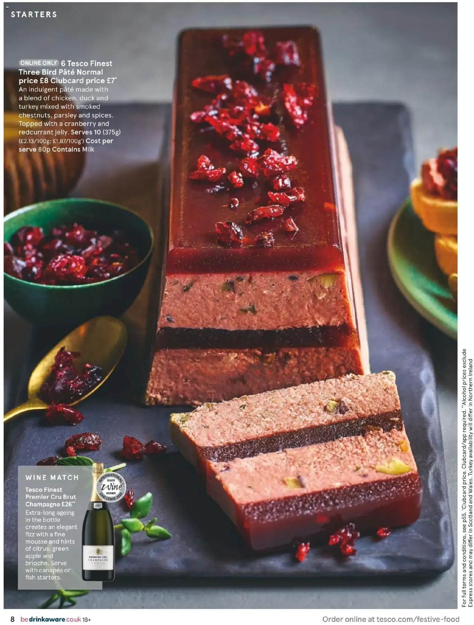 TESCO finest Festive Food to Order from 4 November to 31 December 2026 - Catalogue Page 8