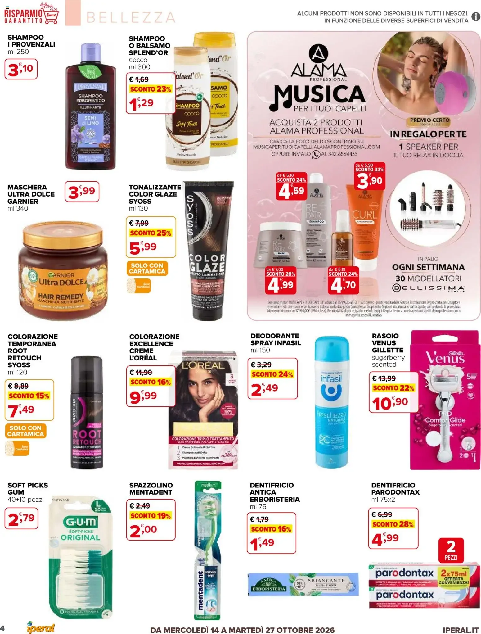 Nuovo Iperal volantino Igiene e Bellezza dal 14/10/2026 > offerte anteprima 🛍️ da 14 ottobre a 27 ottobre di 2026 - Pagina del volantino 4