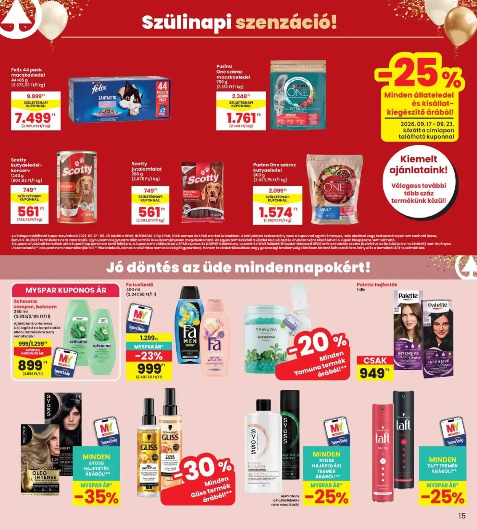 Katalógus Interspar akciós újság - 2026.09.17. -tól/töl > akció, lapozható szórólap 🛍️ szeptember 17.-tól szeptember 23.-ig 2026. - Oldal 15