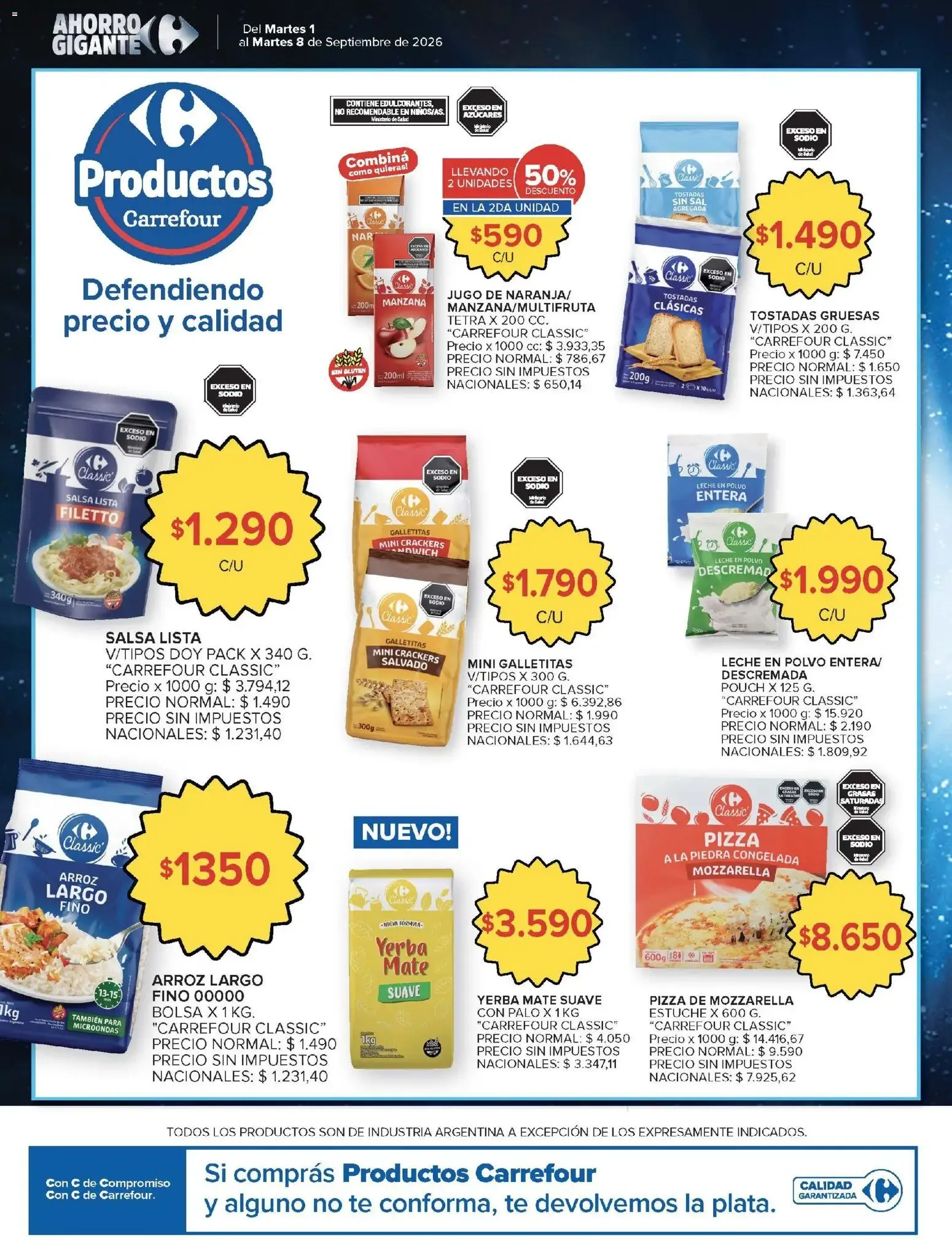 Ofertas de Carrefour - Ofertas Hiper y Market | Ahorro Gigante 1 de septiembre al 8 de septiembre 2026 - Página 53 del catálogo