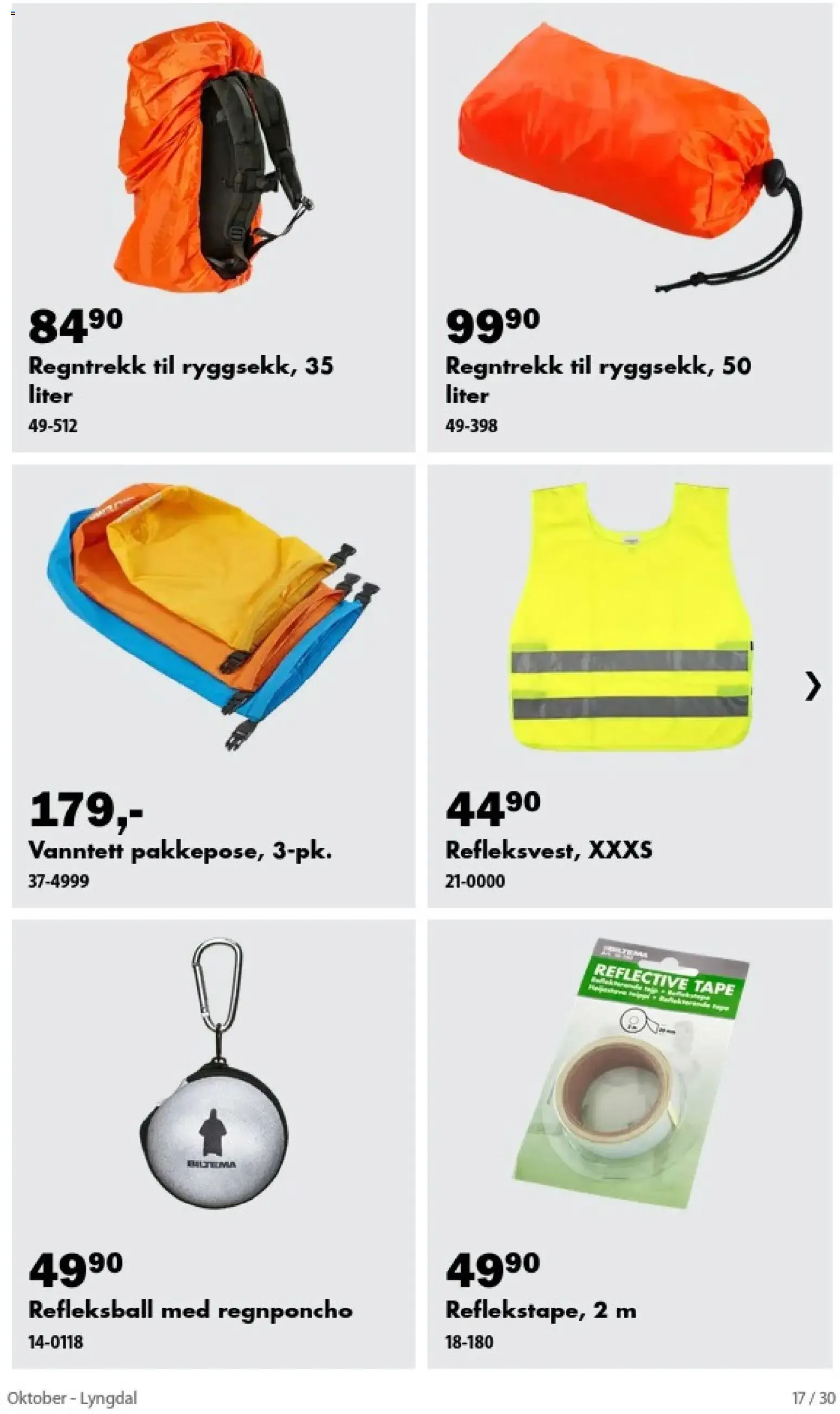 Biltema Kundeavis fra 1. oktober til 17. oktober 2026 - kundeavisside 17