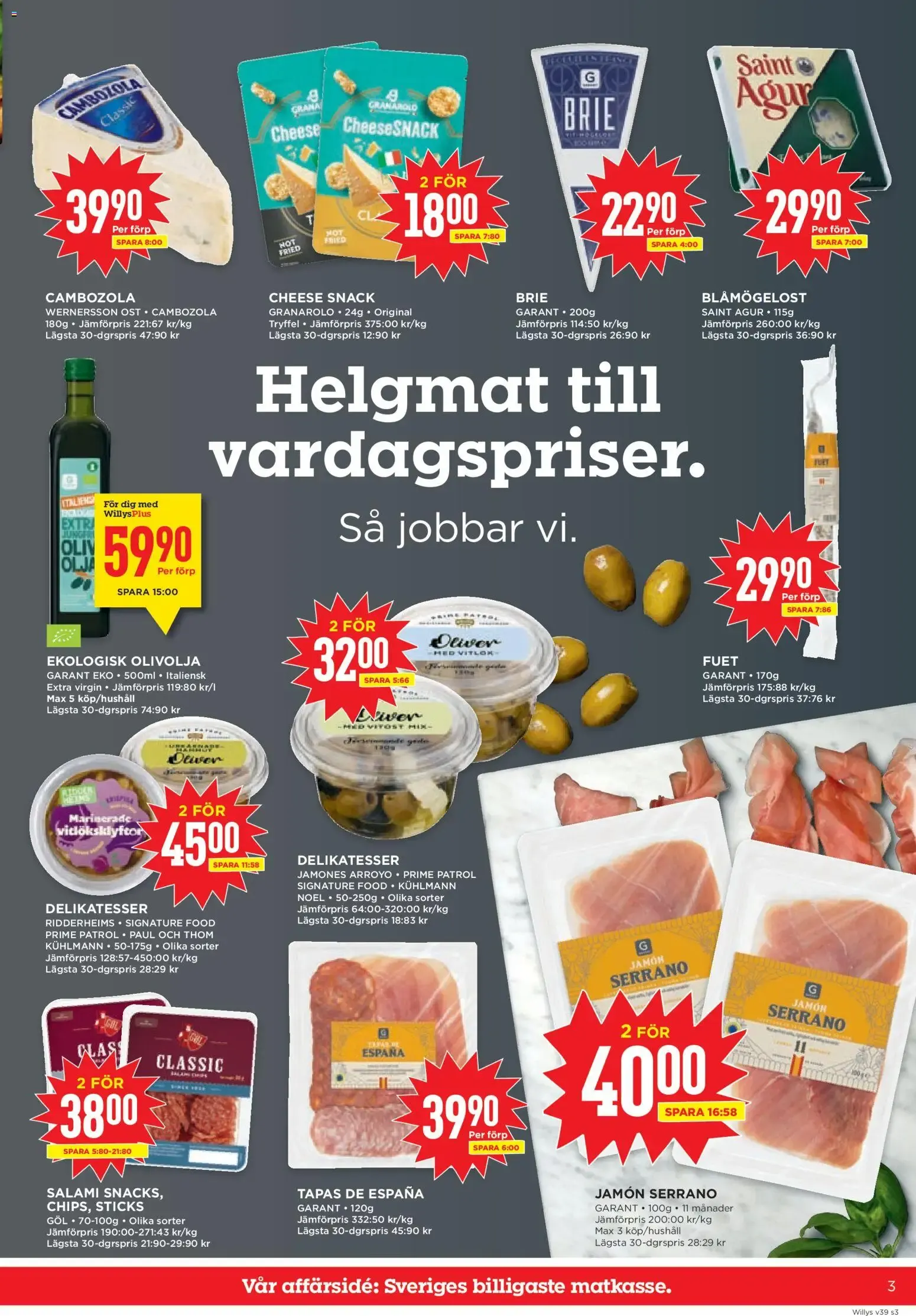 Willys erbjudanden från 21/09/2026 - 27/09/2026 > Reklamblad nuvarande rabatter från 21 september till 27 september 2026 - Reklamblad sidor 3