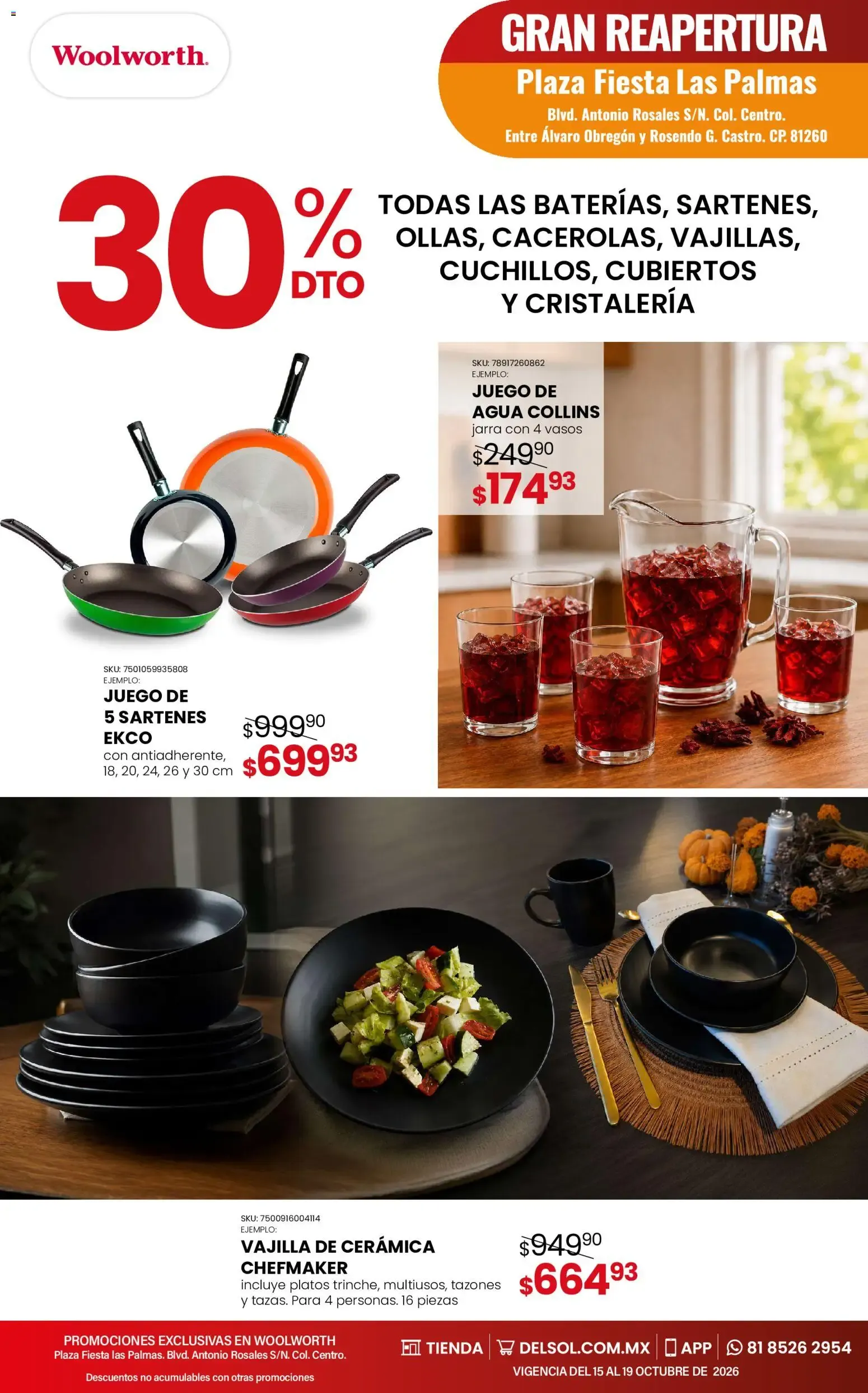 Catálogo de Gran Reapertura Woolworth Plaza Fiesta Las Palmas: 5 Días de Grandes Promociones 15 de octubre al 19 de octubre 2026 - Pagina 12