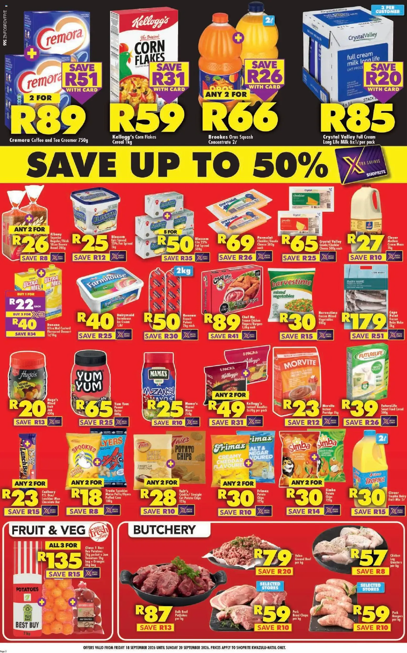 Shoprite Big Red Weekend (18/09/2026 - 20/09/2026) → Online Catalogue from 18 September to 20 September 2026 - Catalogue Page 2