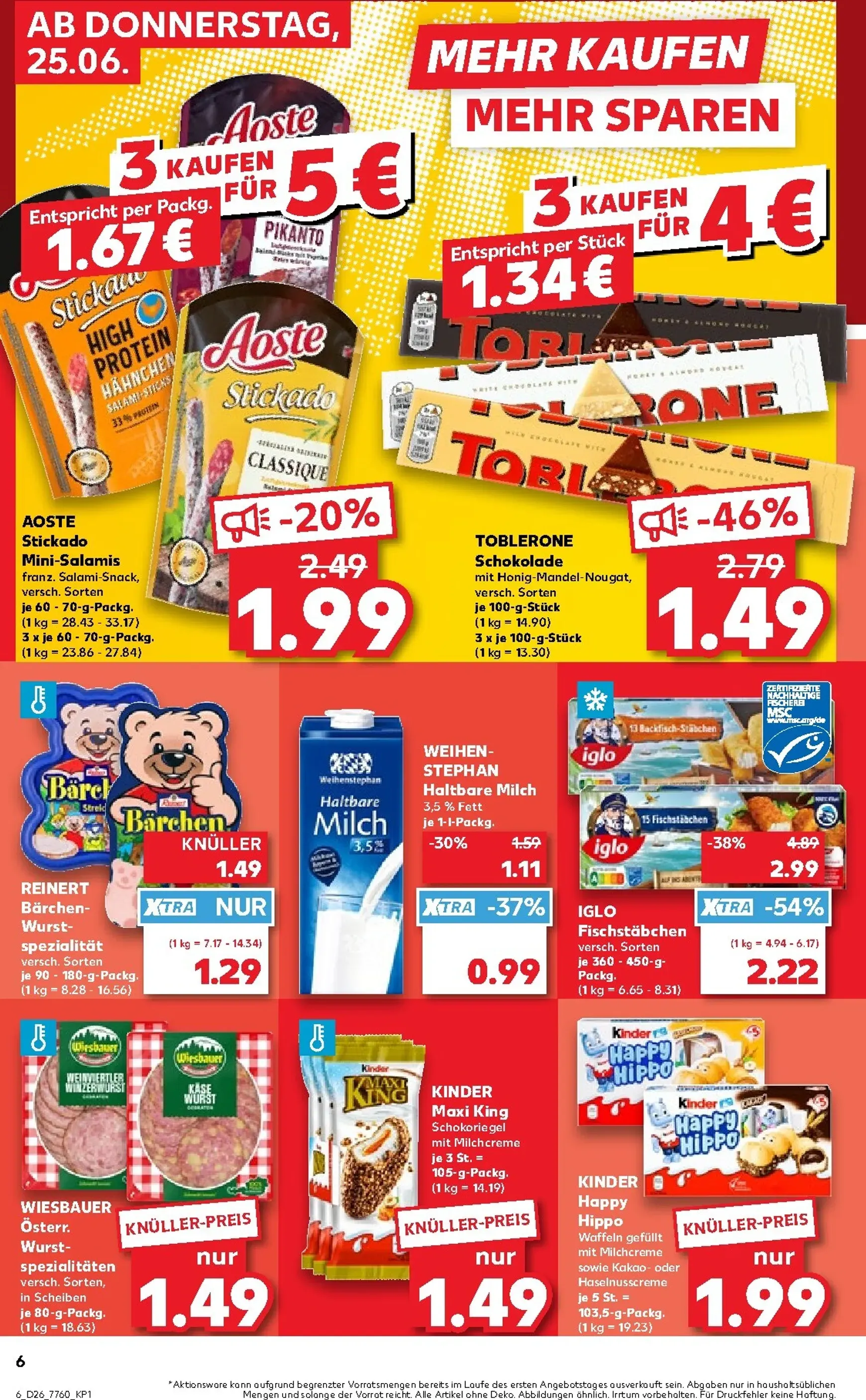 Neuer Kaufland Prospekt – von Donnerstag 25.06.2026 bis Mittwoch 01.07.2026 von 25. Juni bis 1. Juli 2026 - Prospekt seite 7