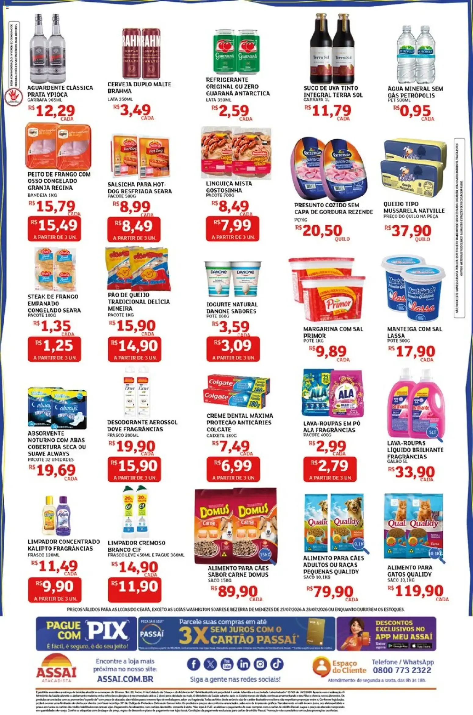 Encarte de As Ofertas Arretadas do Assaí - Giro da Economia 27 de julho até 28 de julho 2026 - Pagina 2