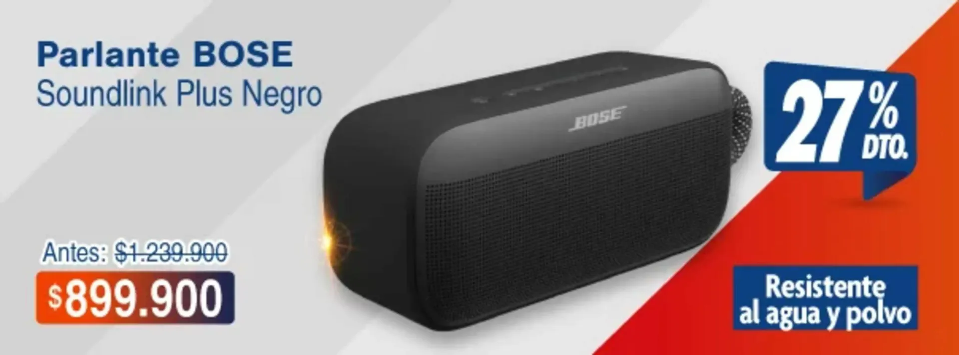 Catalogo de Parlante BOSE Soundlink Plus Negro 14 de septiembre al 29 de septiembre 2026 - Pag 1